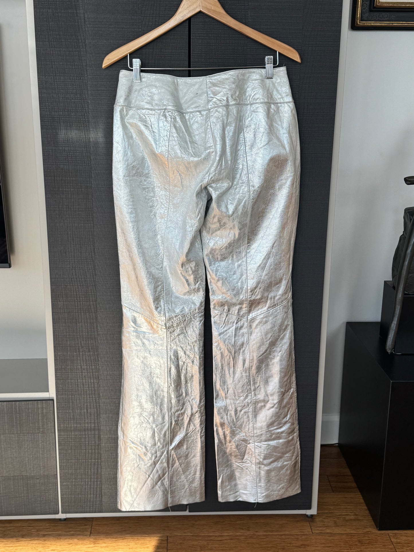 Wilson's Leather 90s Silver Lace-Up Pants