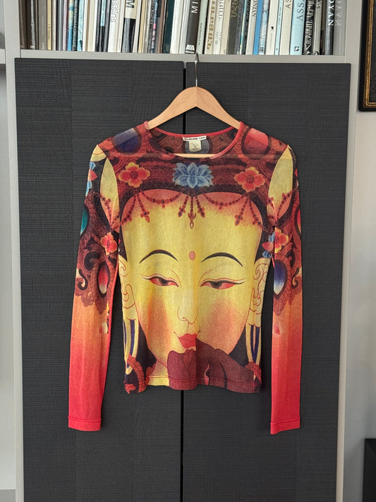 Vivienne Tam 1997 Buddha Mesh Top