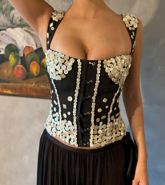 Vintage Dolce & Gabbana "Buttons" Corset
