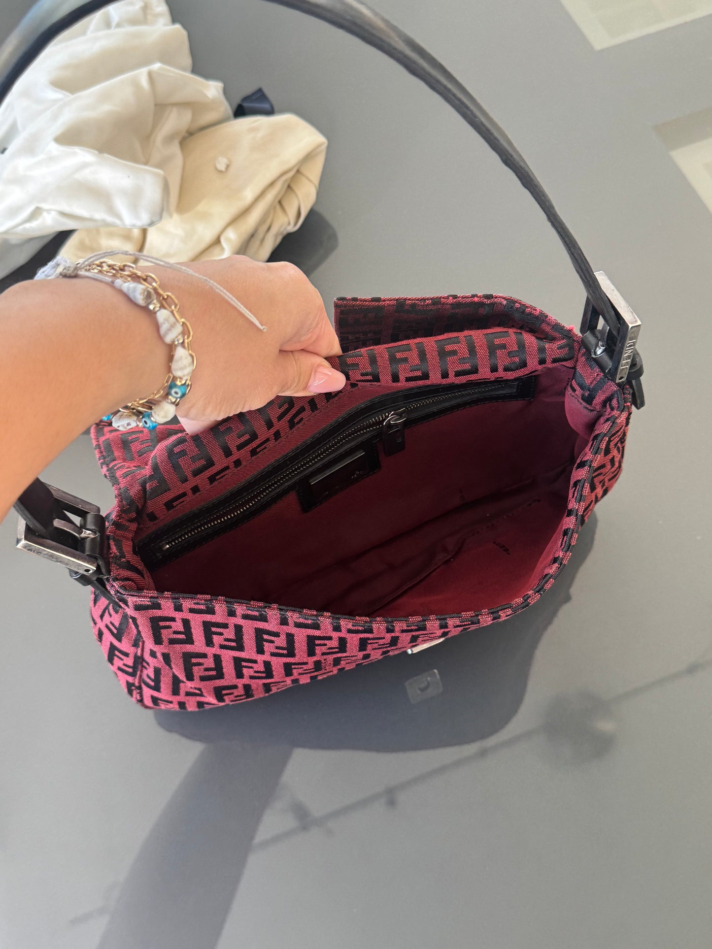 Vintage Fendi Monogram Zucca Baguette