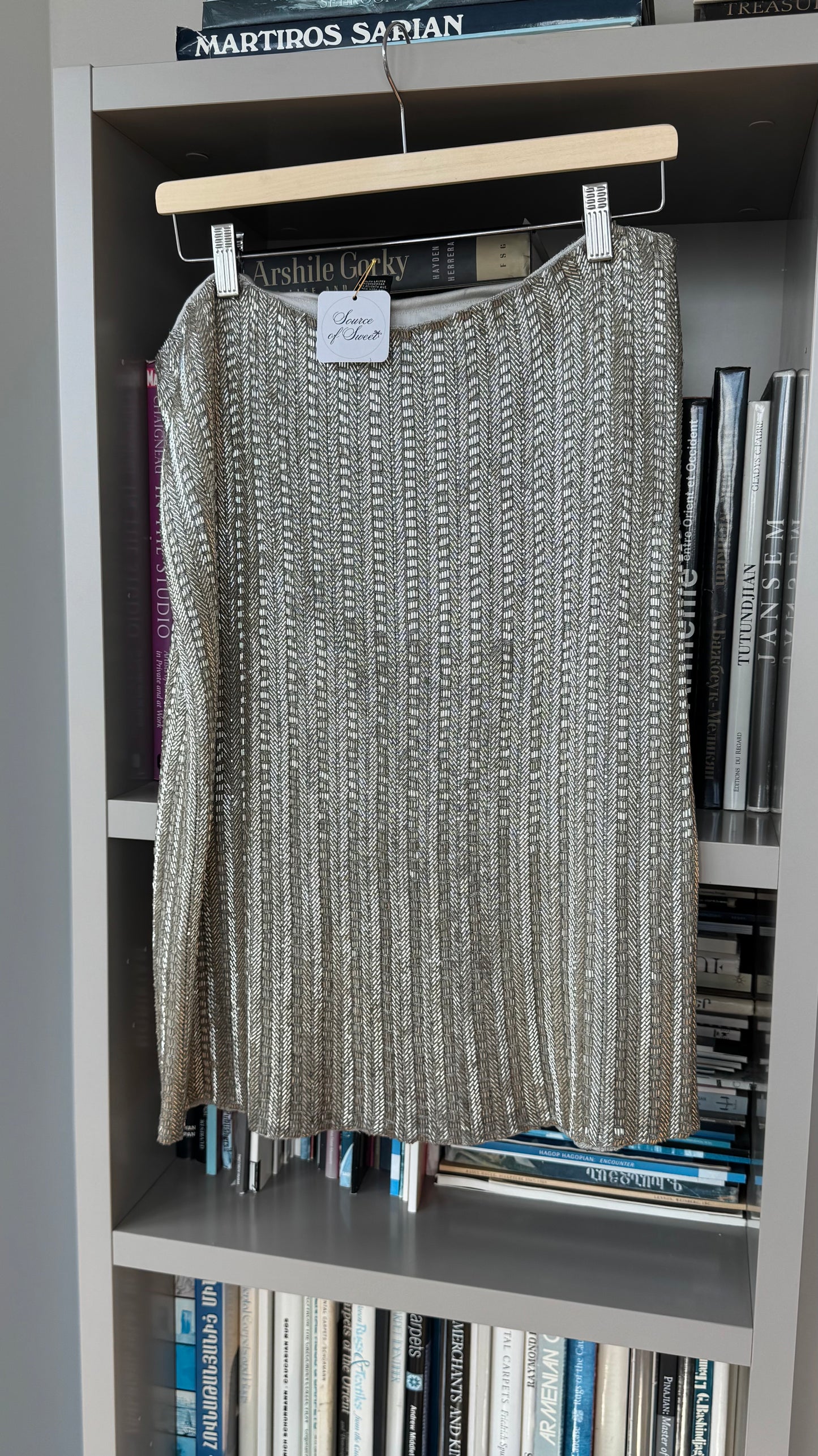 Ralph Lauren Vintage Silk Beaded Skirt