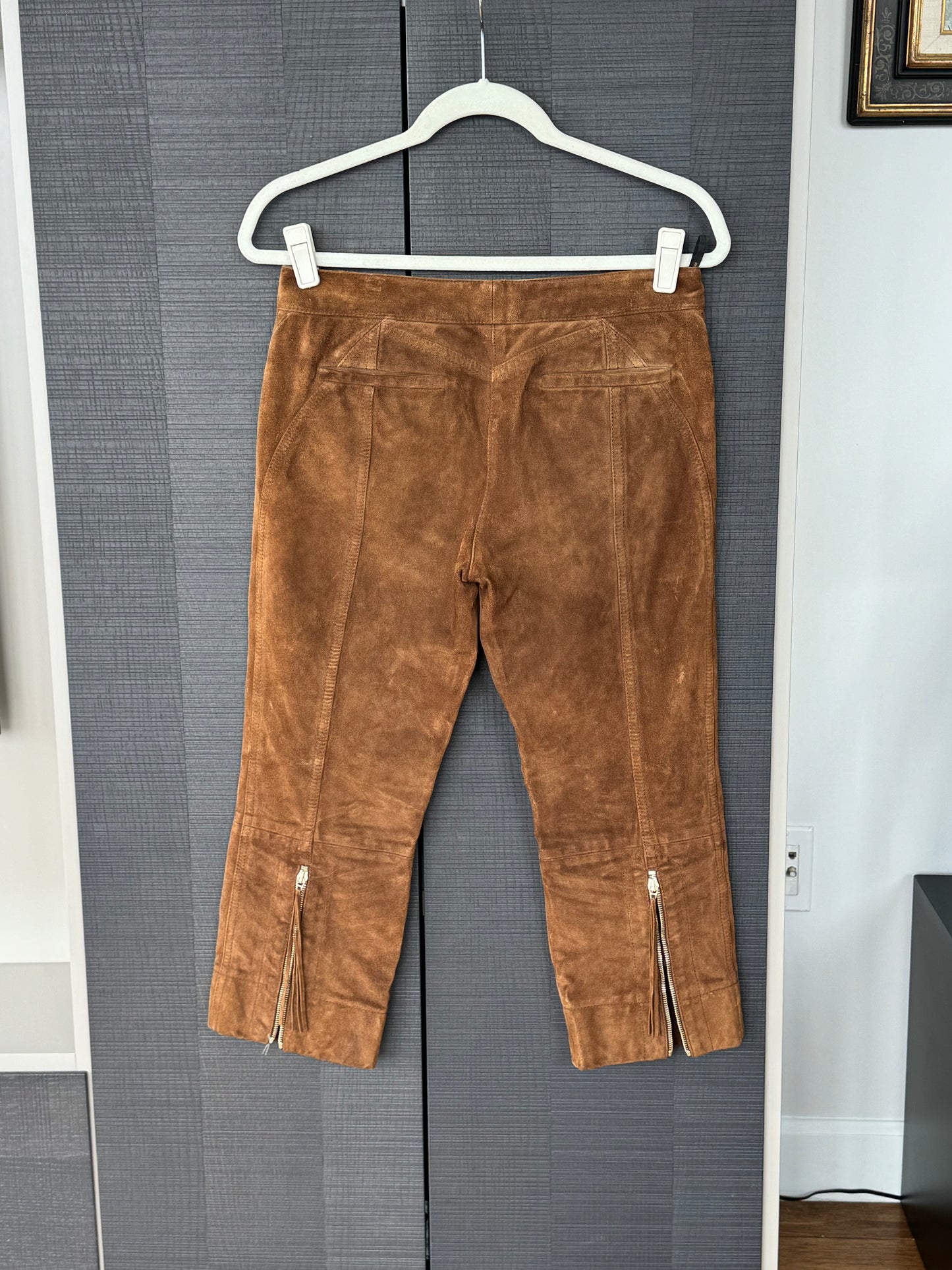 Roberto Cavalli Suede Capris