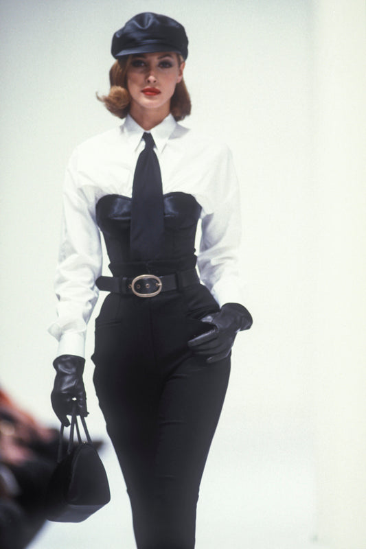 Dolce & Gabbana Runway FW1992 Corseted Shirt (as seen on Christy Turlington)