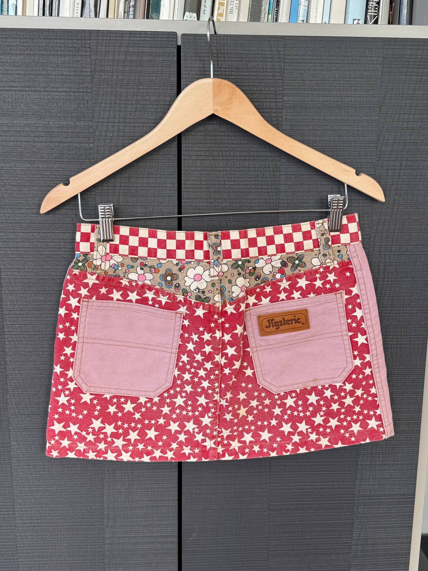 Hysteric Glamour Patchwork Printed Mini Skirt