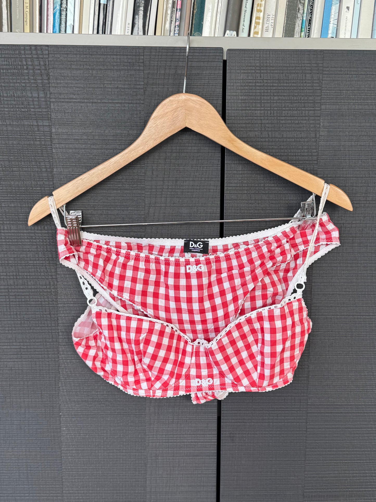 D&G Gingham Bra Set