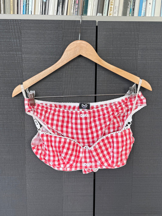 D&G Gingham Bra Set