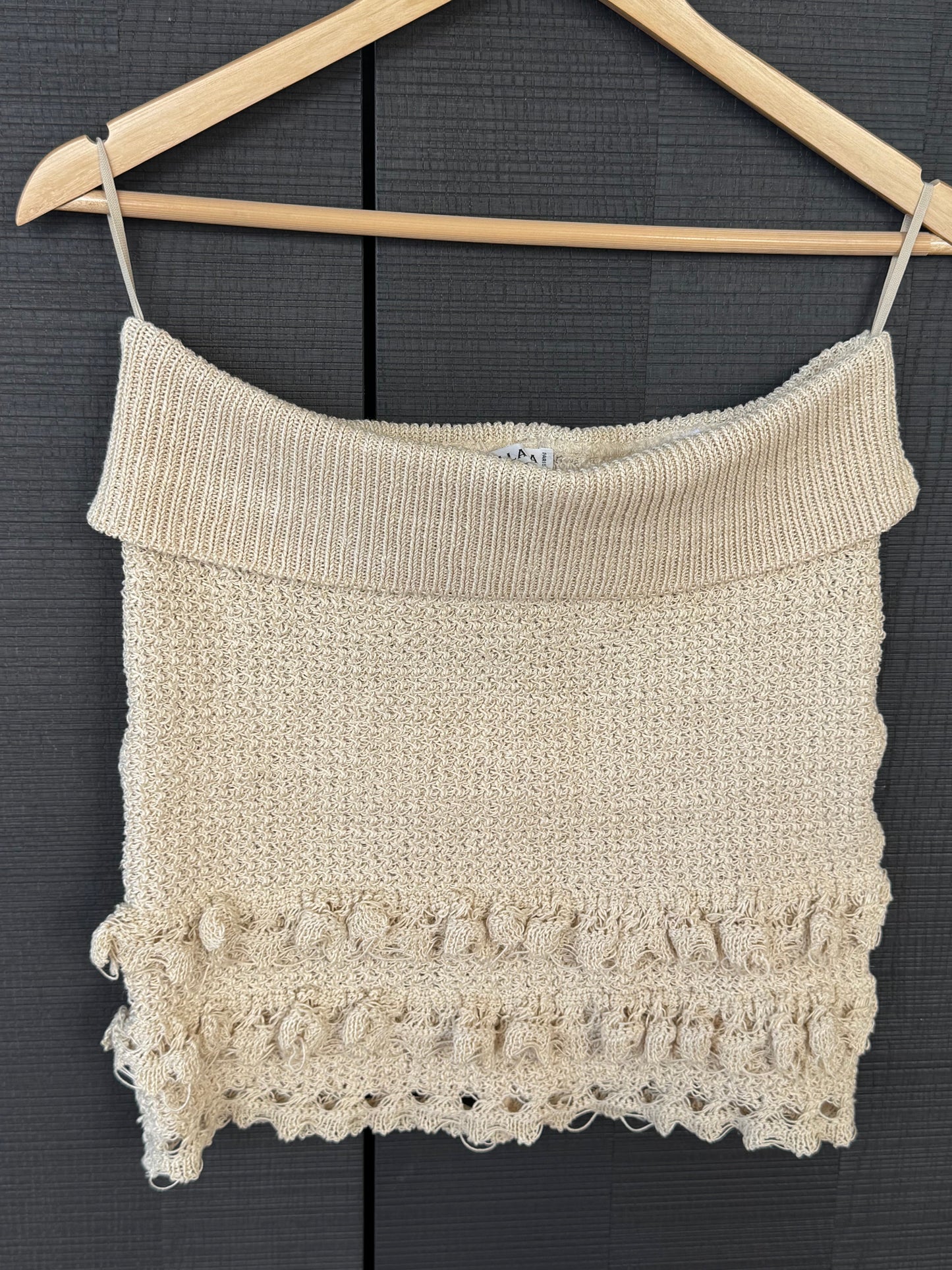 Azzedine Alaïa ss1990 Linen Mini Skirt