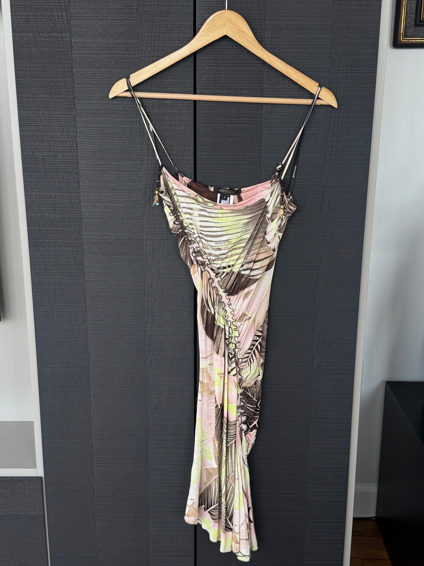Roberto Cavalli 2003 Feather Charm Dress