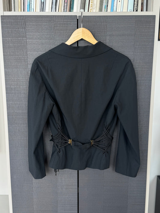 Christian Dior by John Galliano Lace-up Blazer circa FW2003