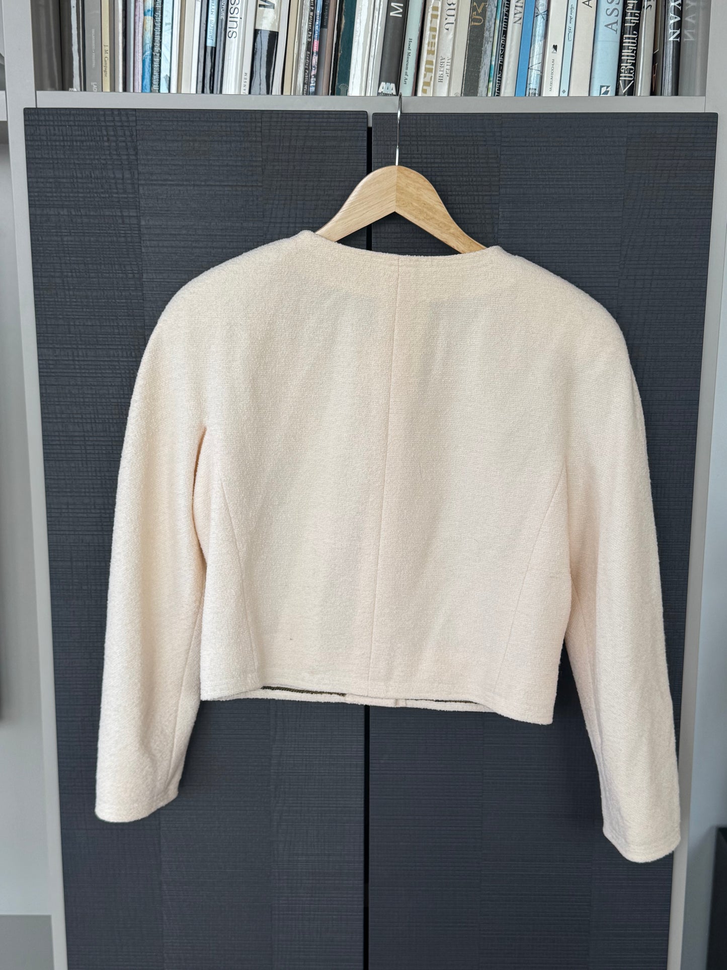Chanel Late 1980s Wool/Silk Cropped Jacket