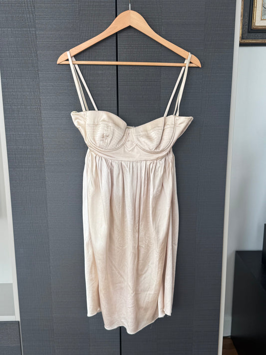 Vintage Dolce & Gabbana Silk Bustier Mini Dress