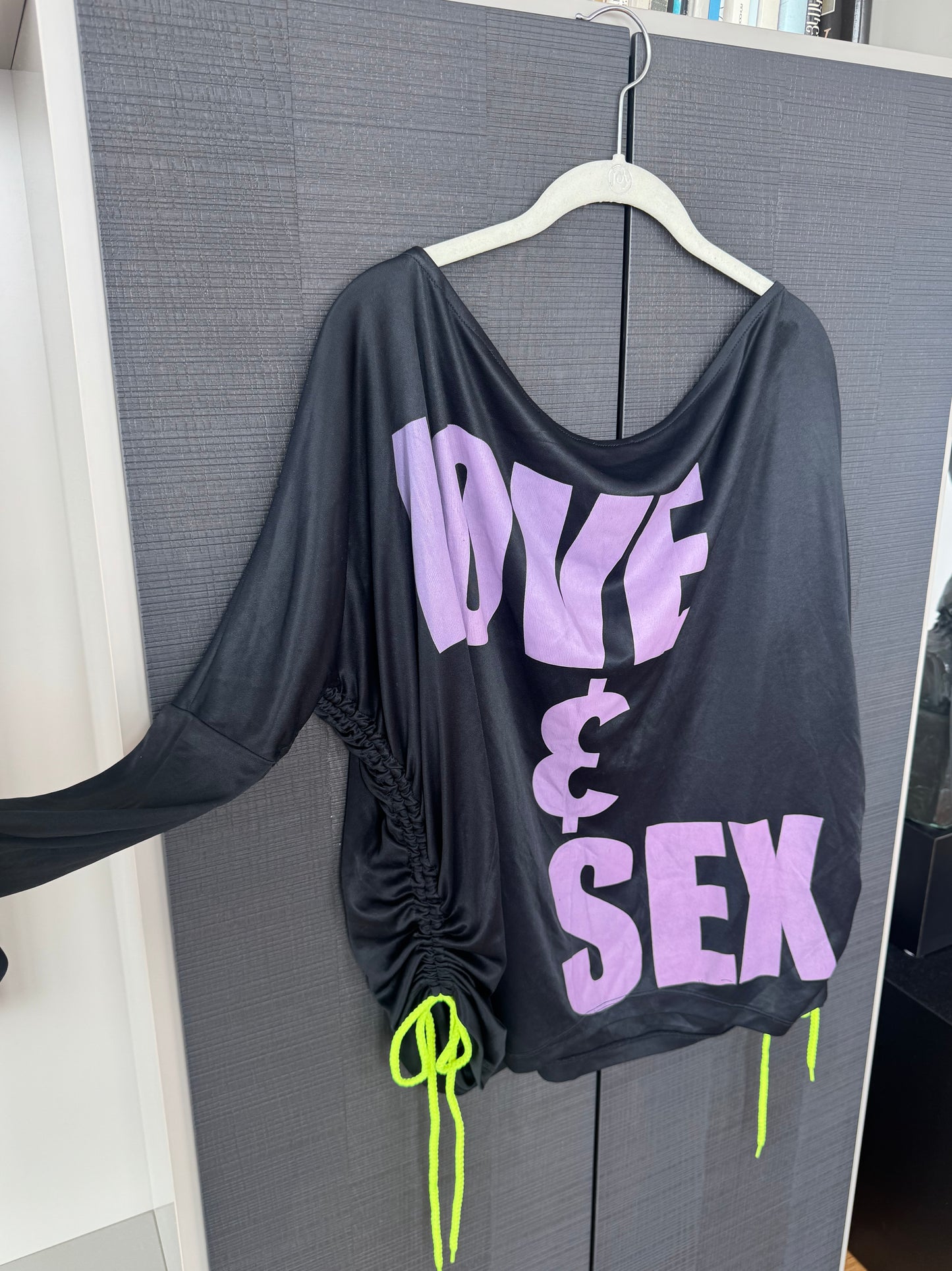 Vintage D&G “Love & Sex” Draped Lace-Up Top