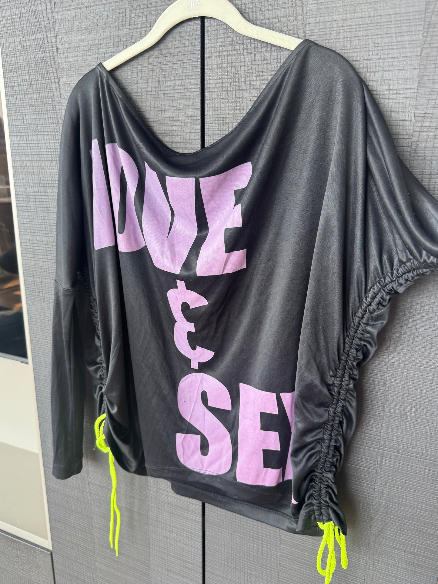 Vintage D&G “Love & Sex” Draped Lace-Up Top