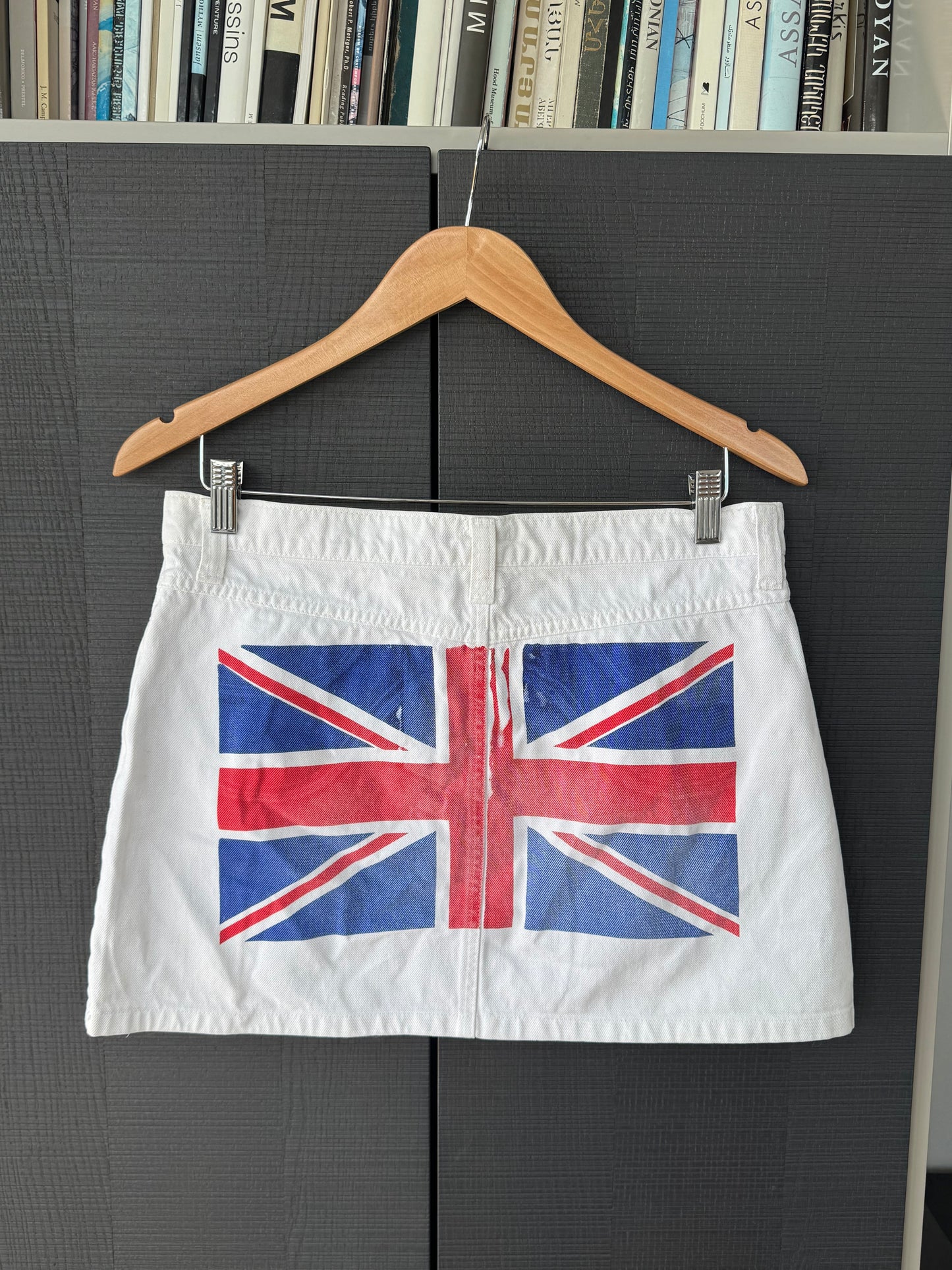 Vintage Dolce & Gabbana Union Jack Denim Mini Skirt