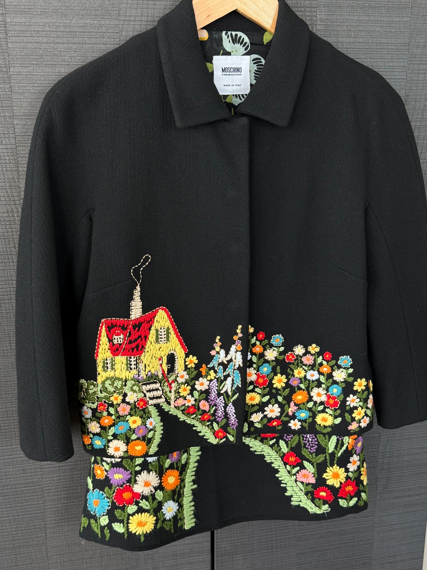 Moschino Cheap & Chic FW2001 Embroidered Suit Set