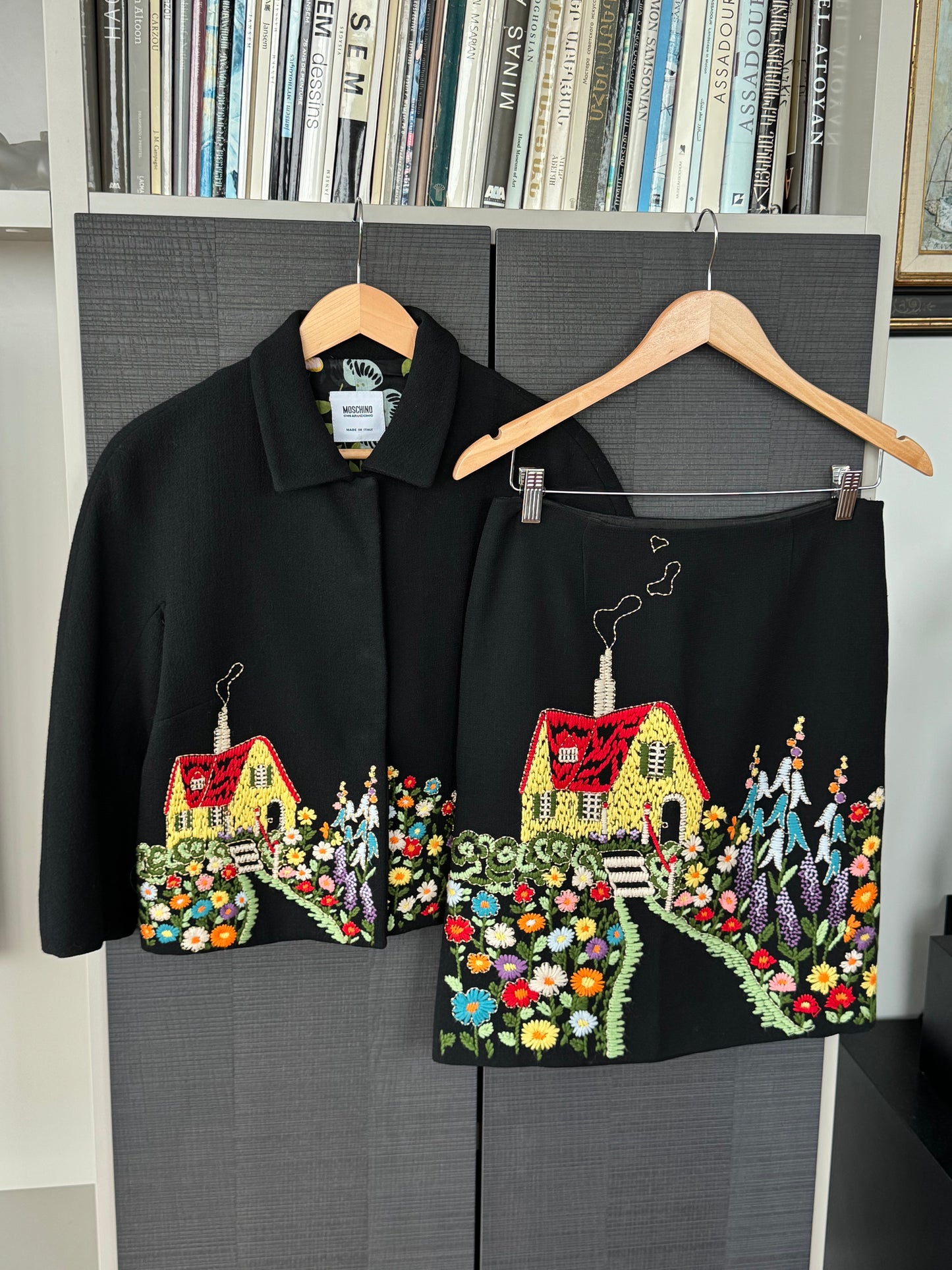 Moschino Cheap & Chic FW2001 Embroidered Suit Set