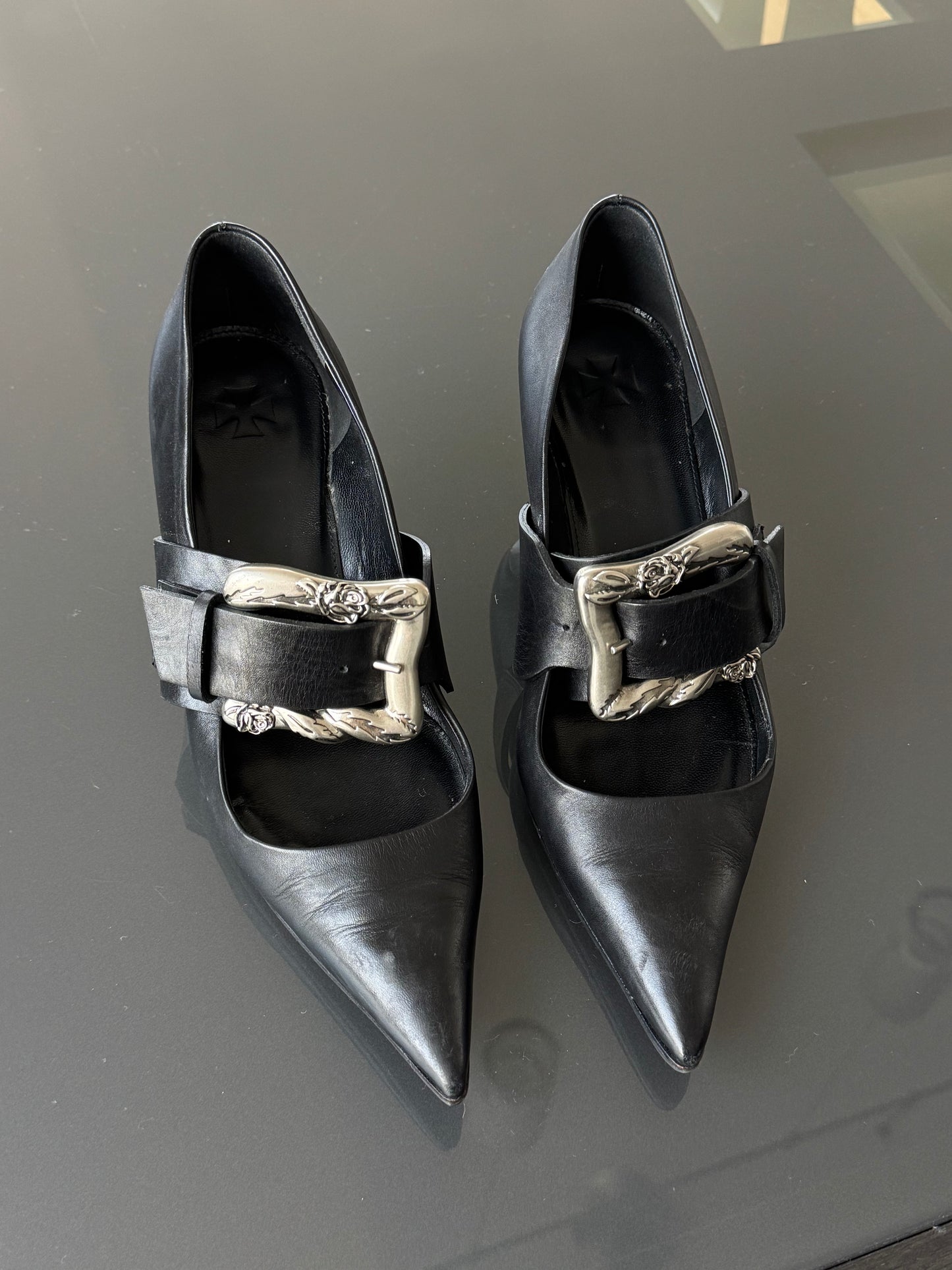 Enfants Riches Déprimés Buckle Leather Pumps 37