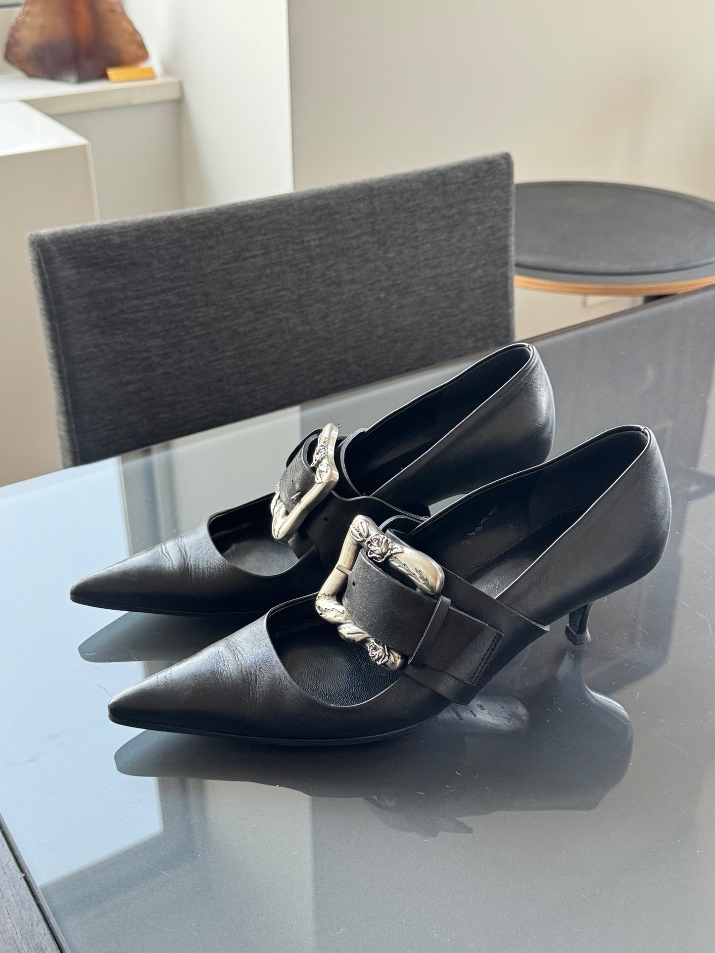 Enfants Riches Déprimés Buckle Leather Pumps 37