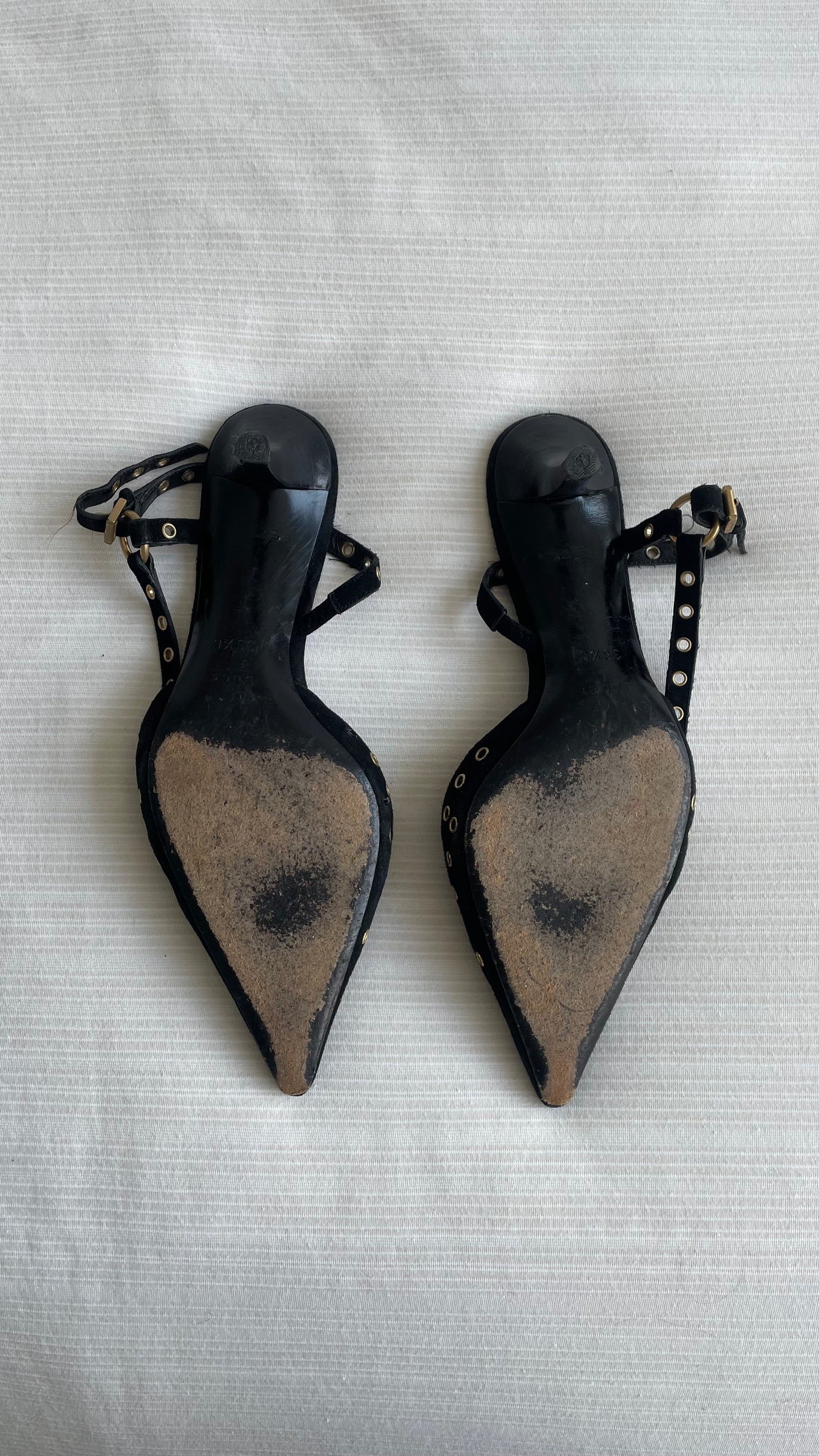 Gucci Suede Kitten Heels 36.5