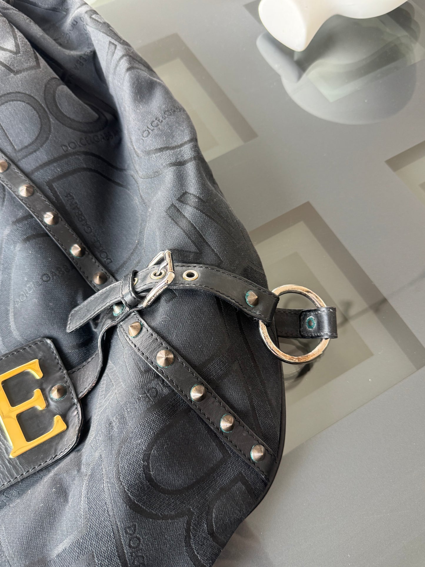 Dolce & Gabbana SS2003 “Sex & Love” Logo Shoulder Bag