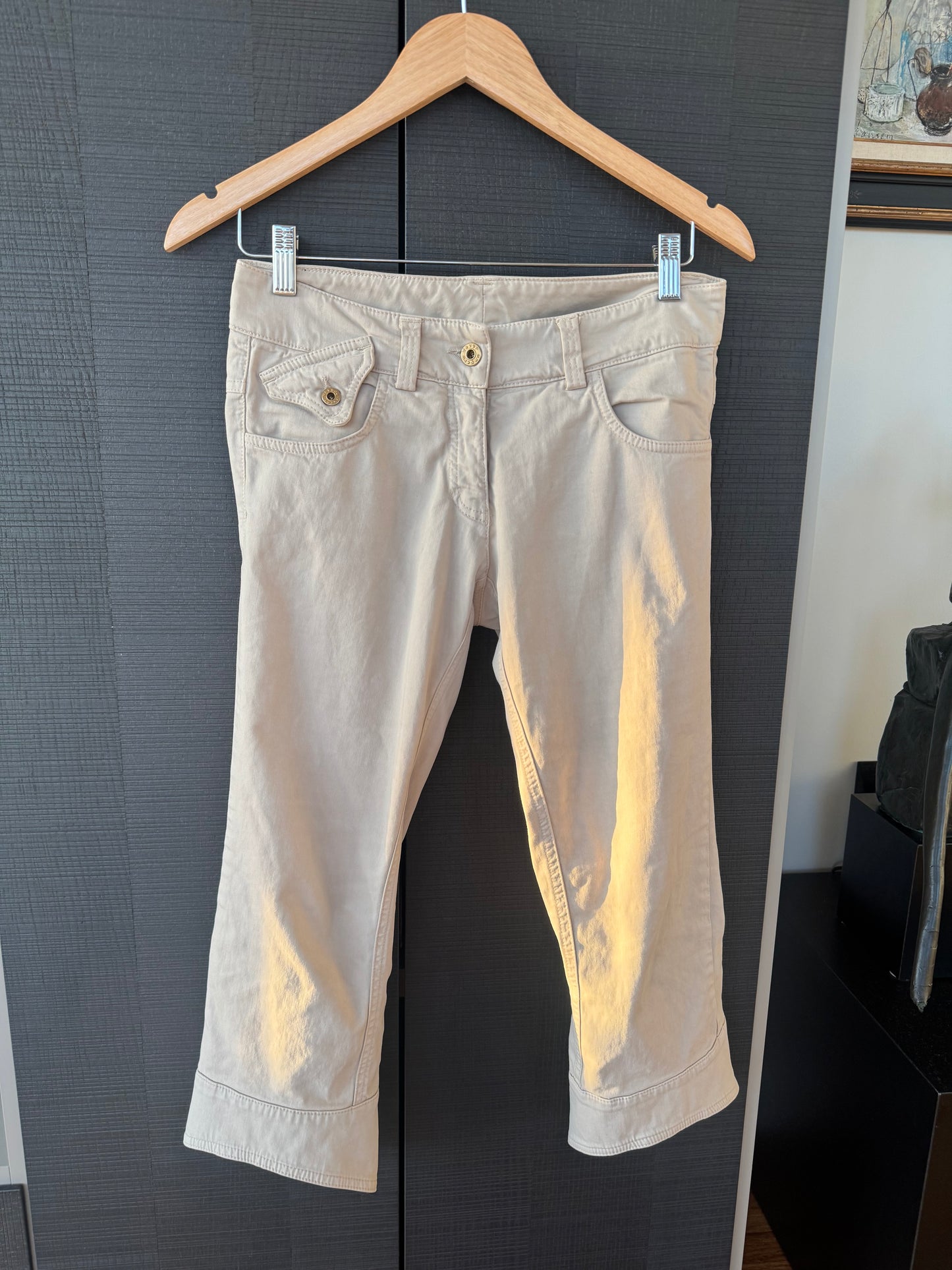 Vintage Fever by Emanuel Ungaro Lace-Up Capri Pants