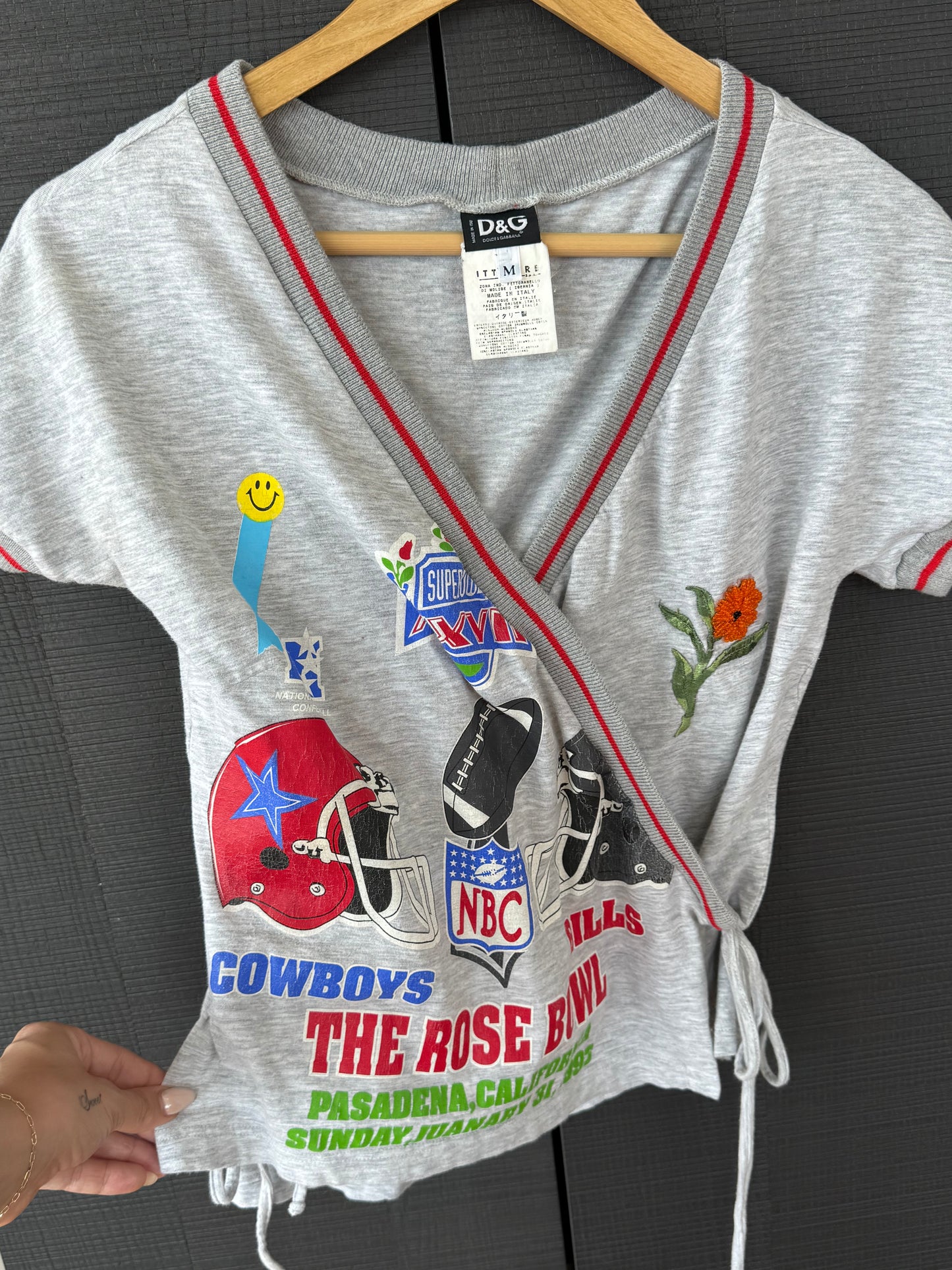 Vintage D&G Early 2000s Football Wrap Tee