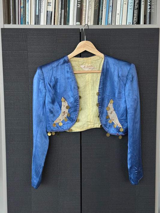 Vintage Embellished Silk Bolero