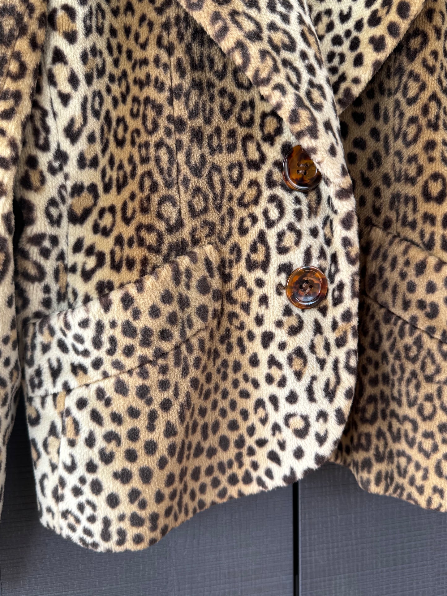 Vintage Yves Saint Laurent Leopard Print Blazer