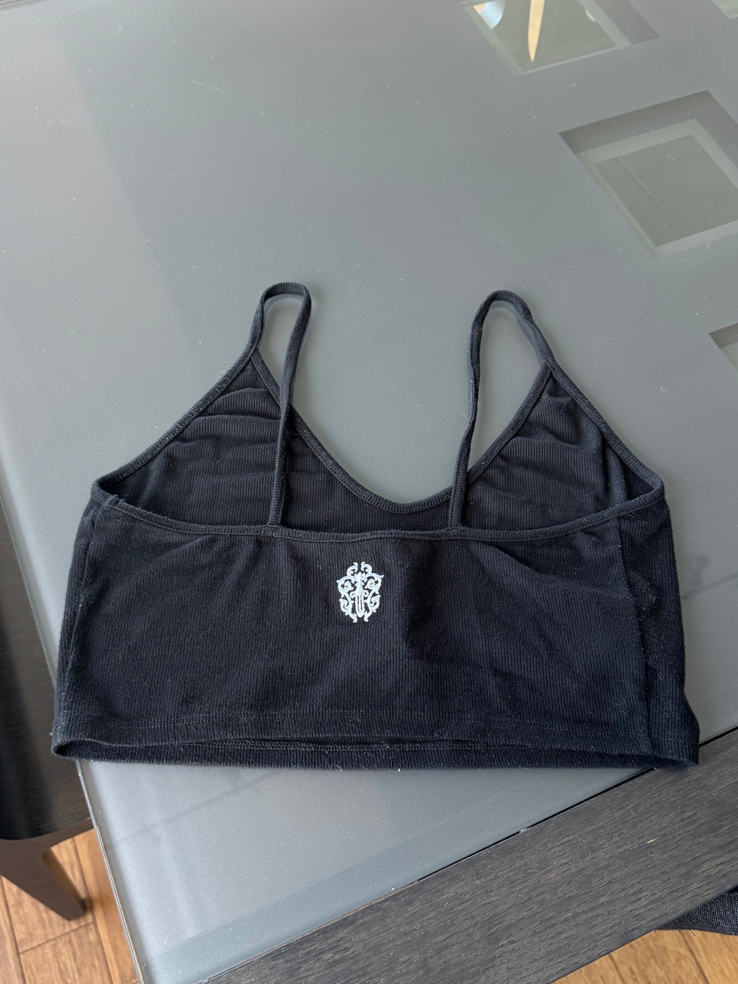 Chrome Hearts “Bad Seed” Black Bra Top