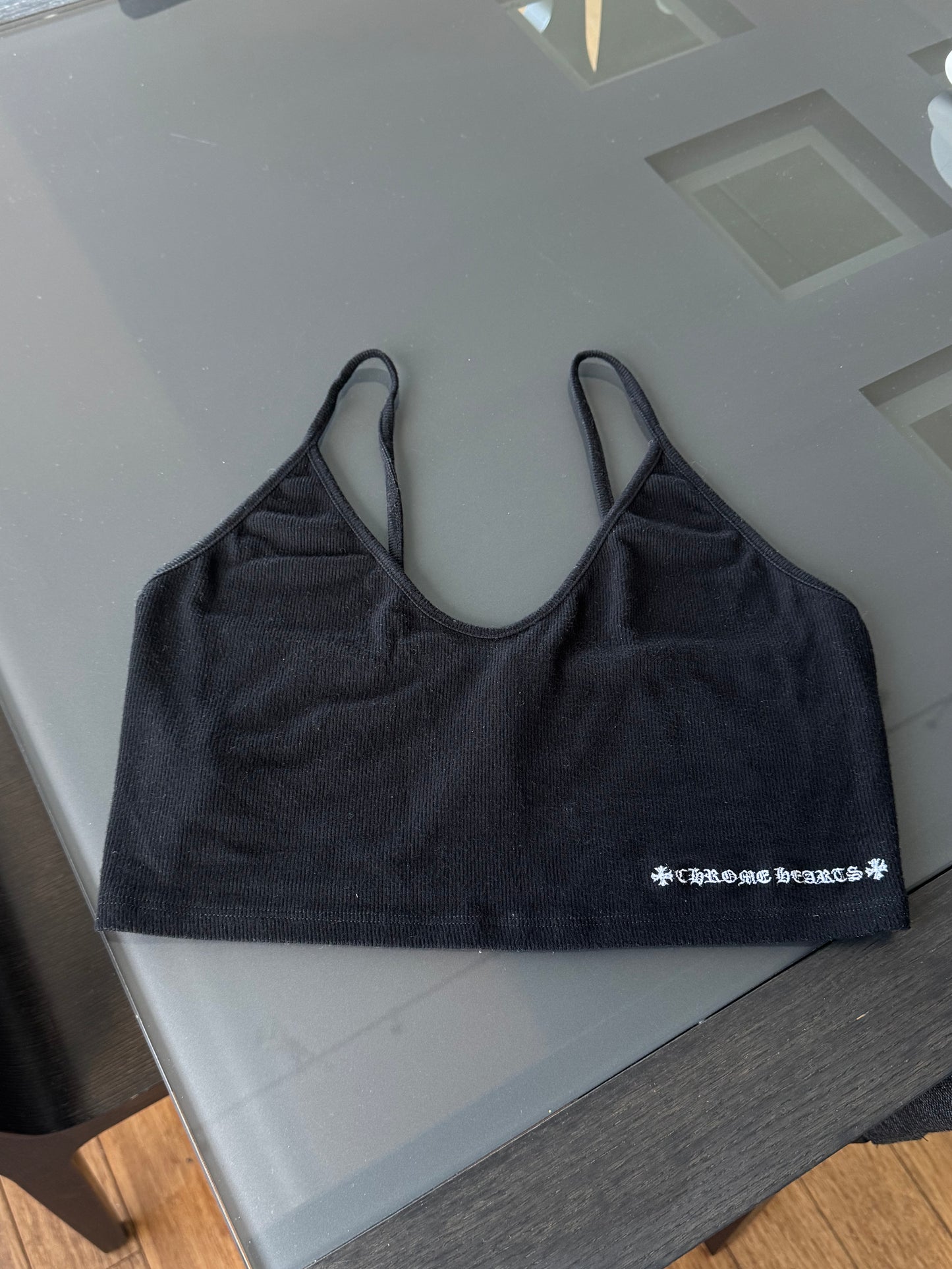 Chrome Hearts “Bad Seed” Black Bra Top