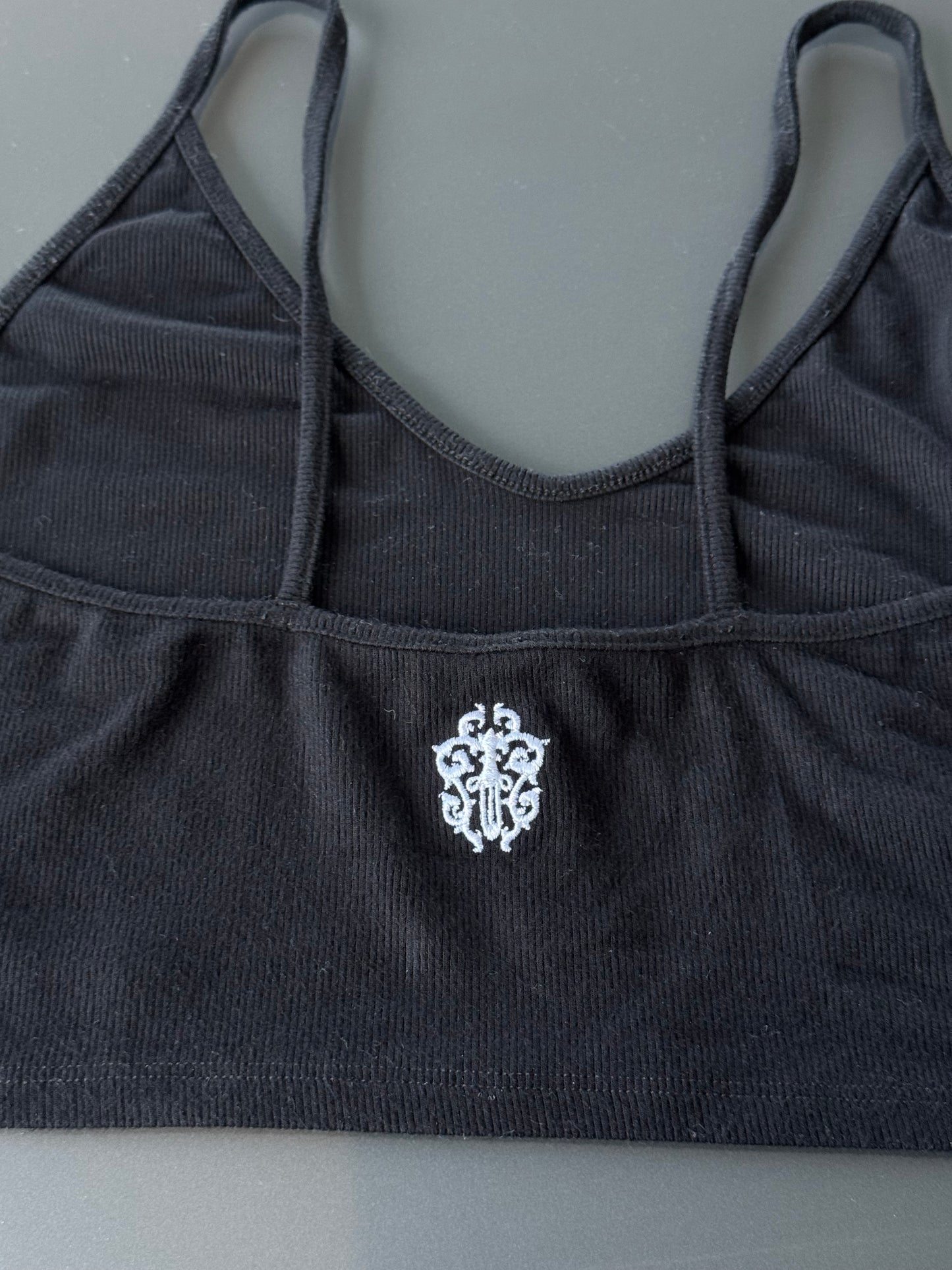 Chrome Hearts “Bad Seed” Black Bra Top