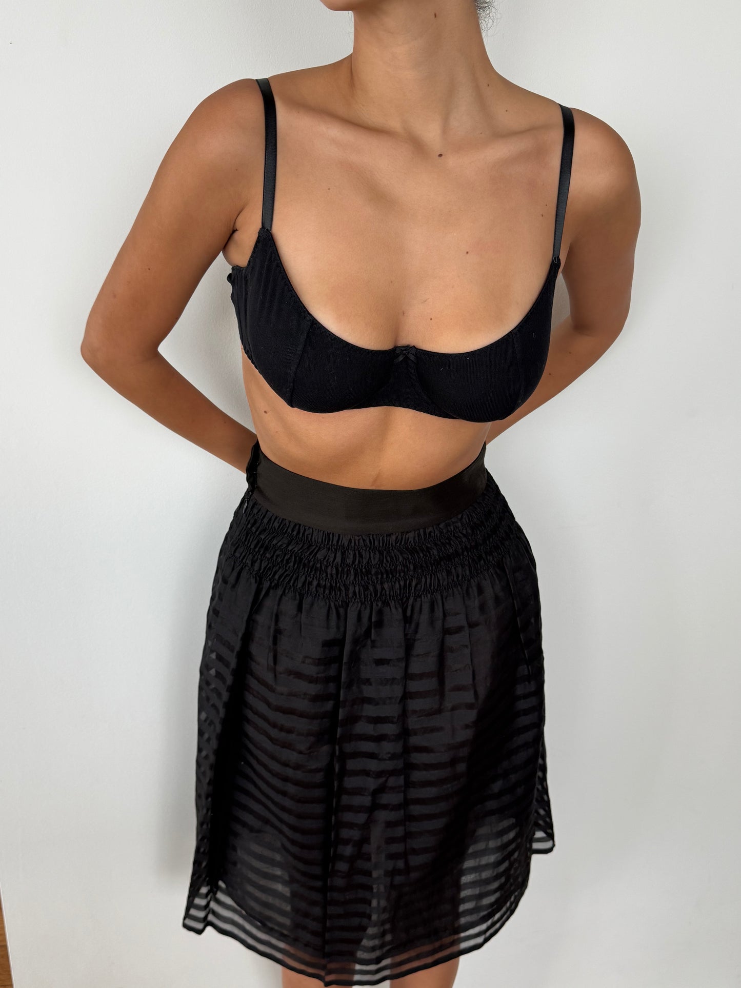 Vintage Marc Jacobs Sheer Stripe Midi Skirt