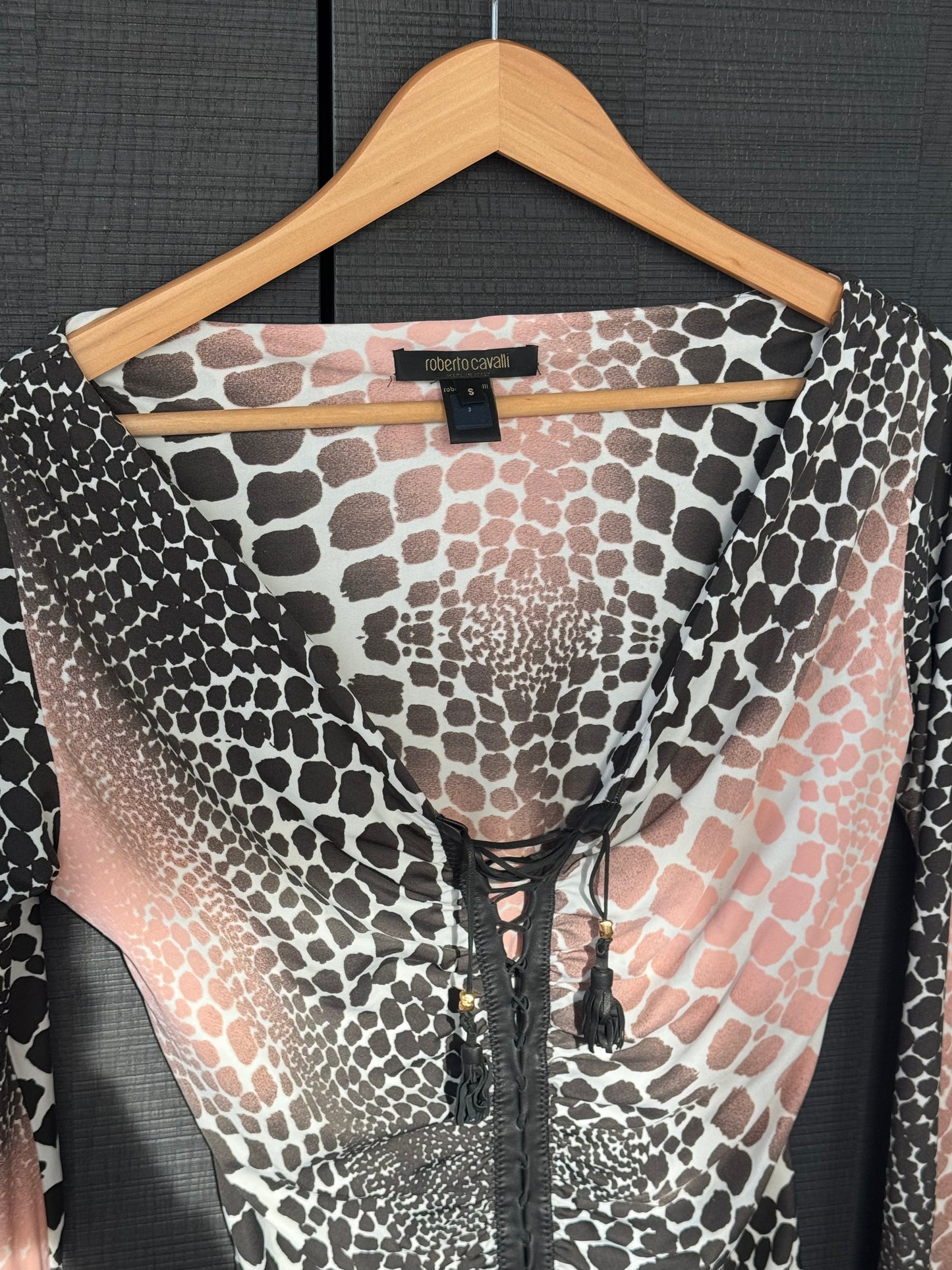 Roberto Cavalli S/S 2004 Giraffe Print Top