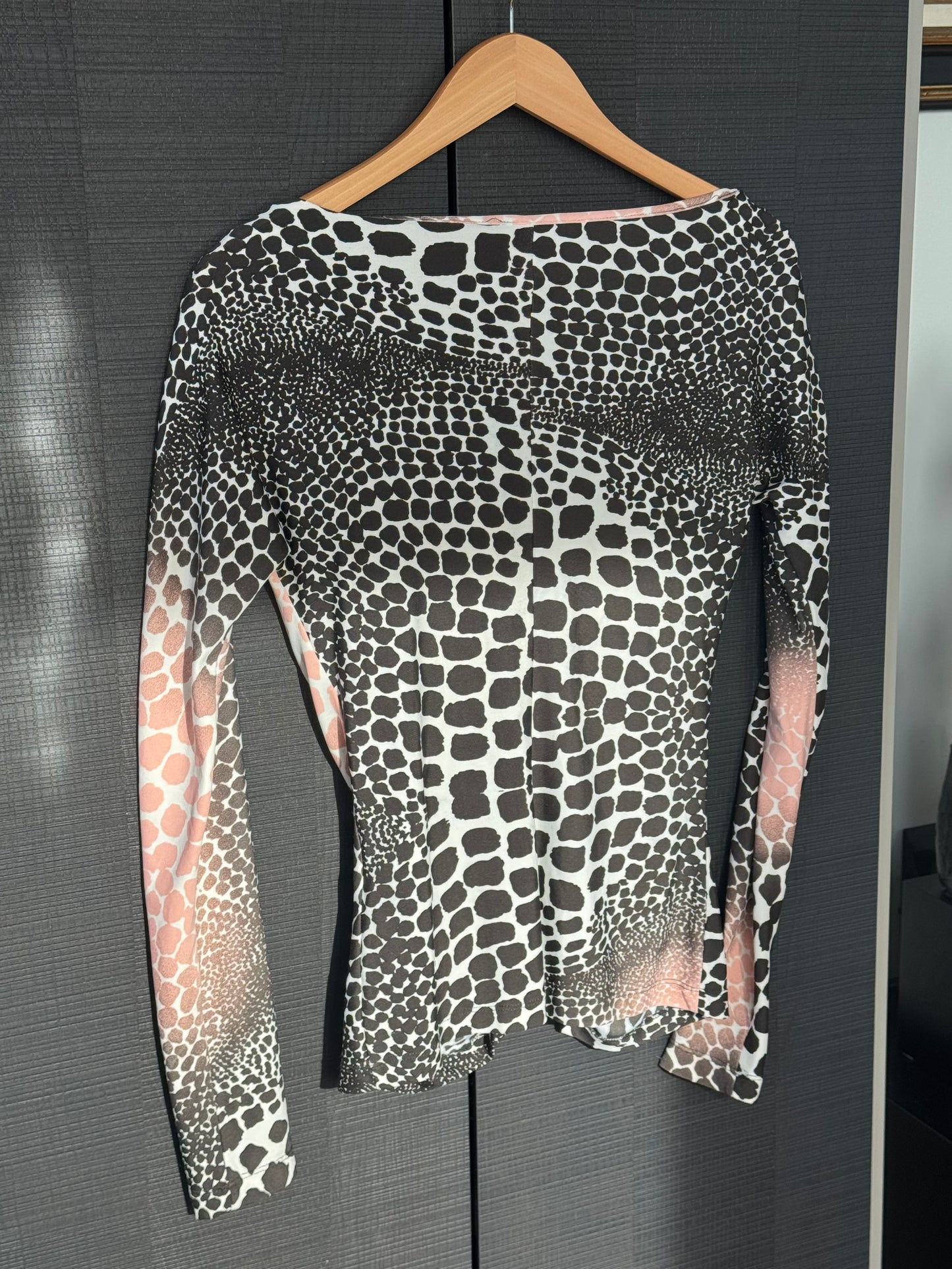 Roberto Cavalli S/S 2004 Giraffe Print Top