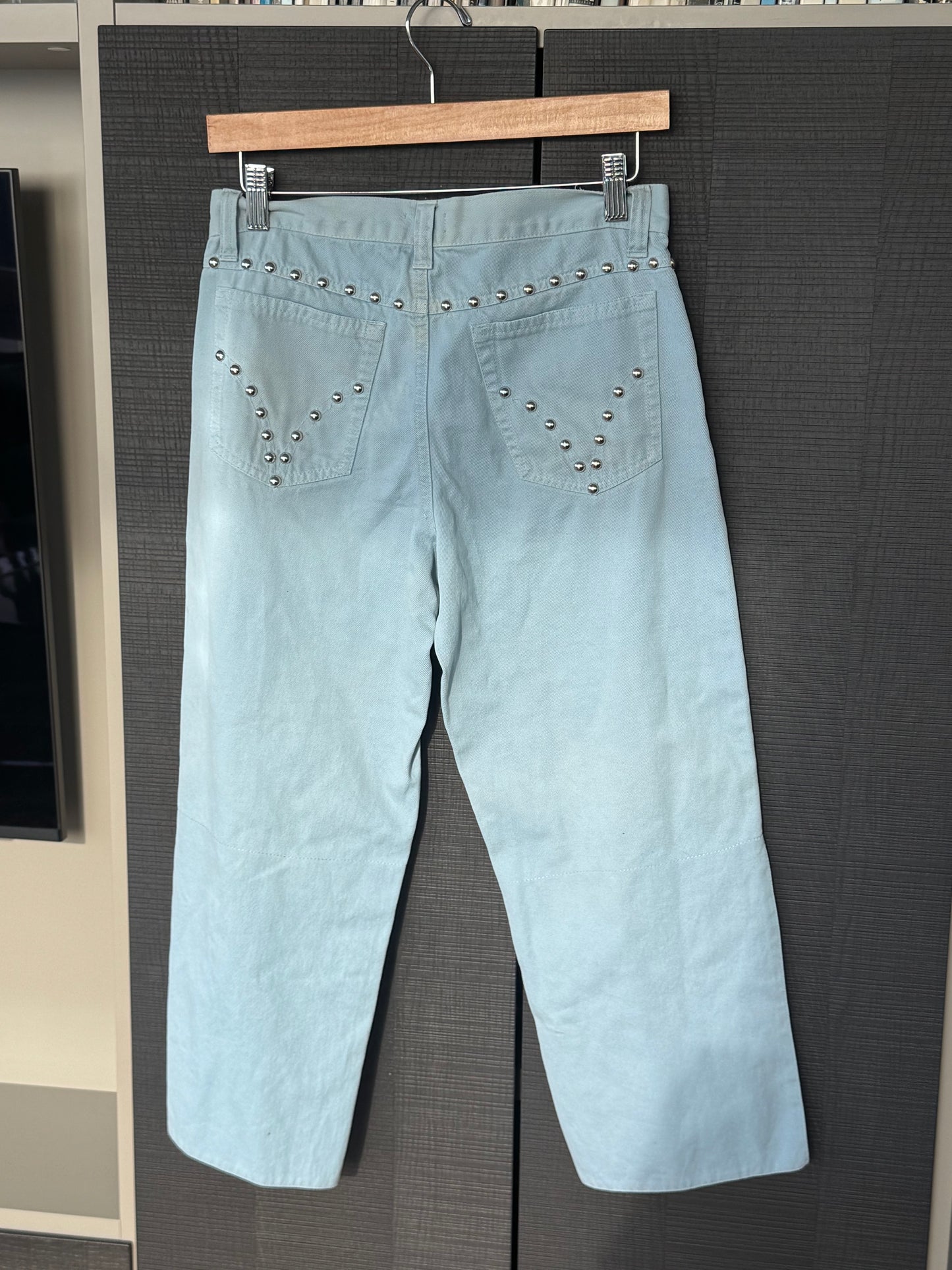 D&G Early 2000s Studded Capri Pants