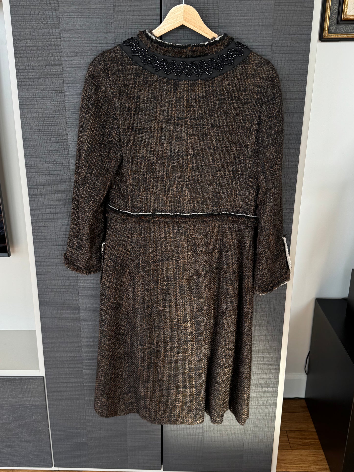 Prada Fall/Winter 2005 Embellished Tweed Coat