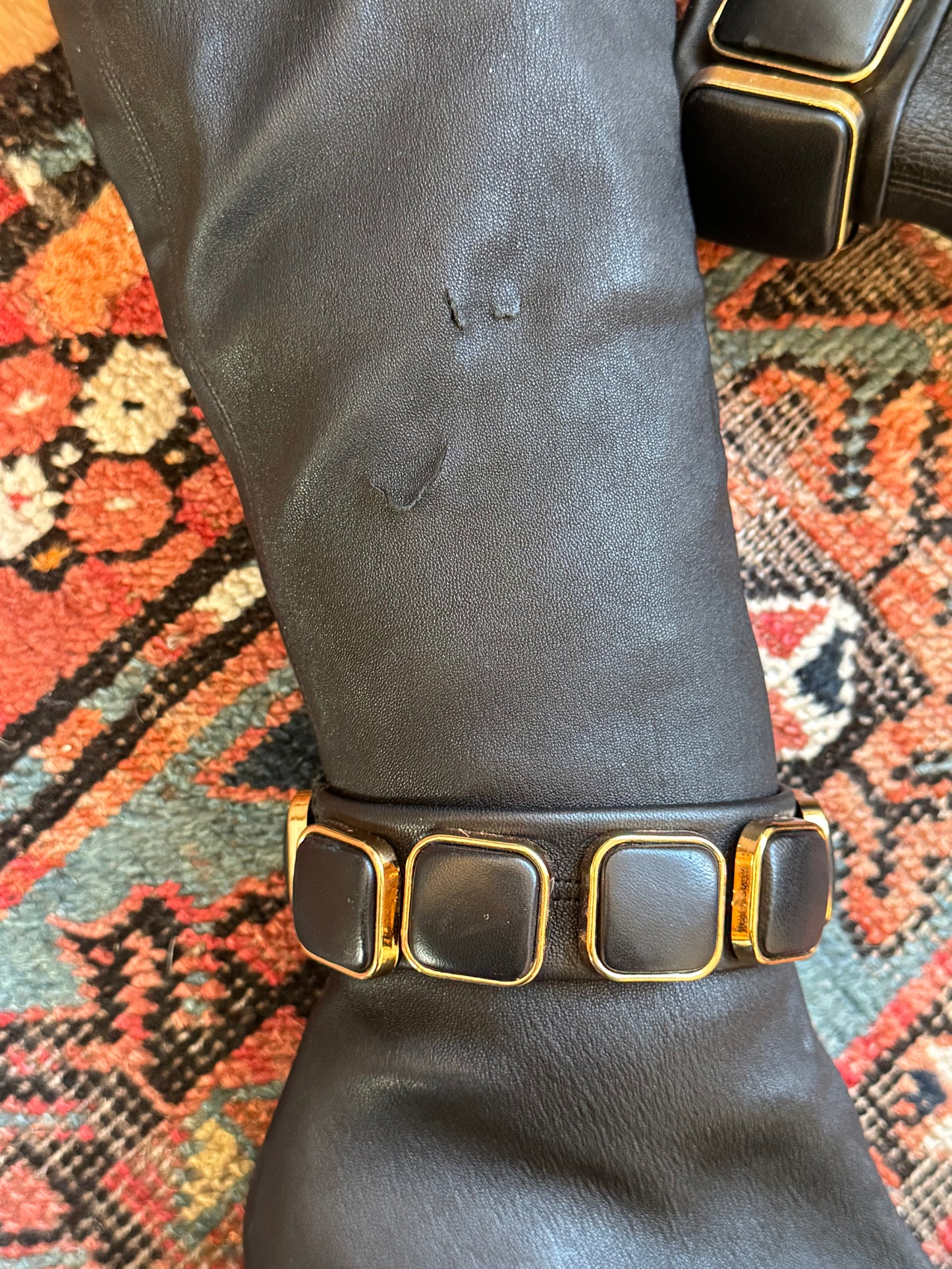 Les Tropeziennes Embellished Leather Boots ~36.5