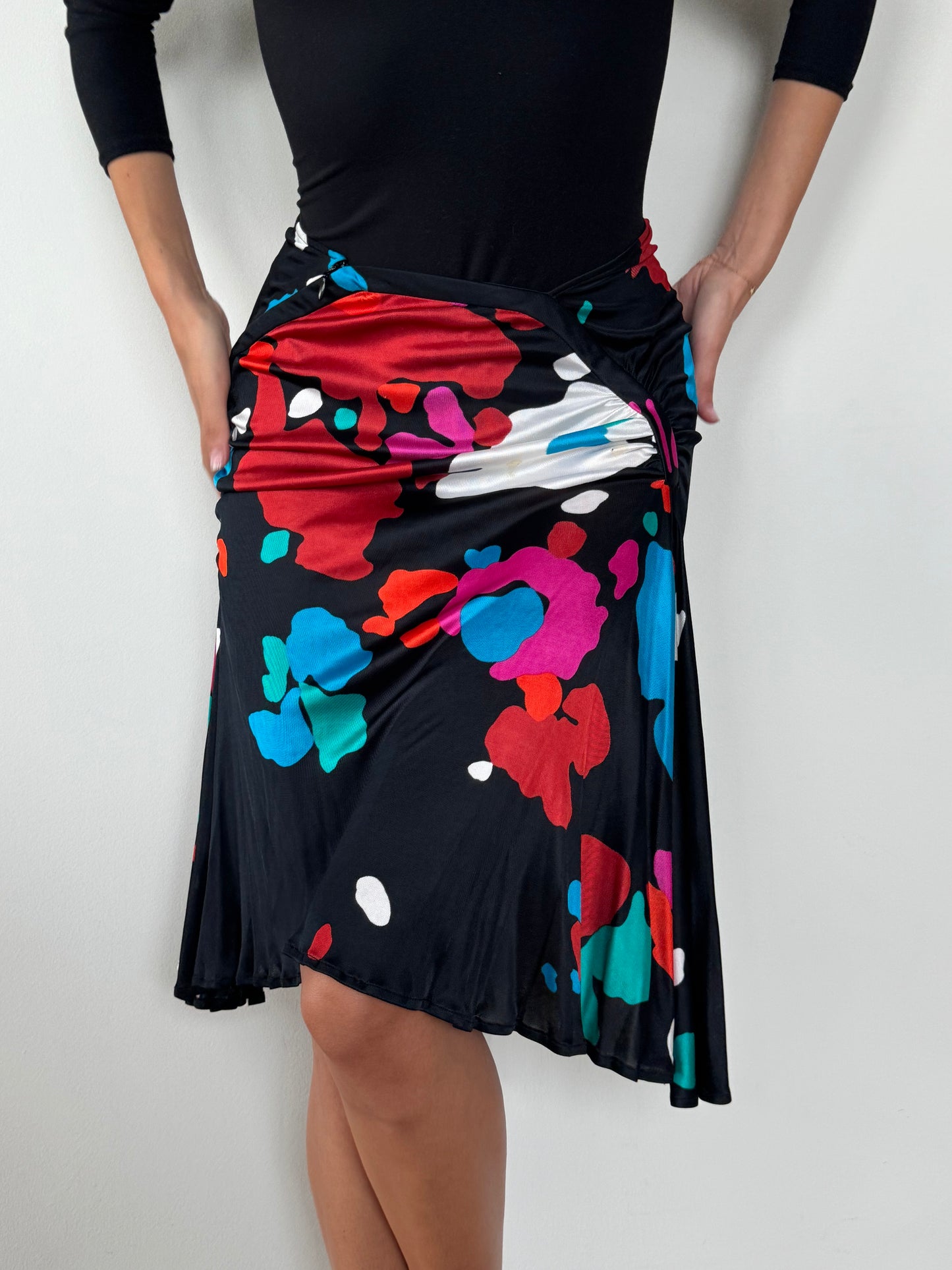 Gianni Versace SS2001 Abstract Print Skirt