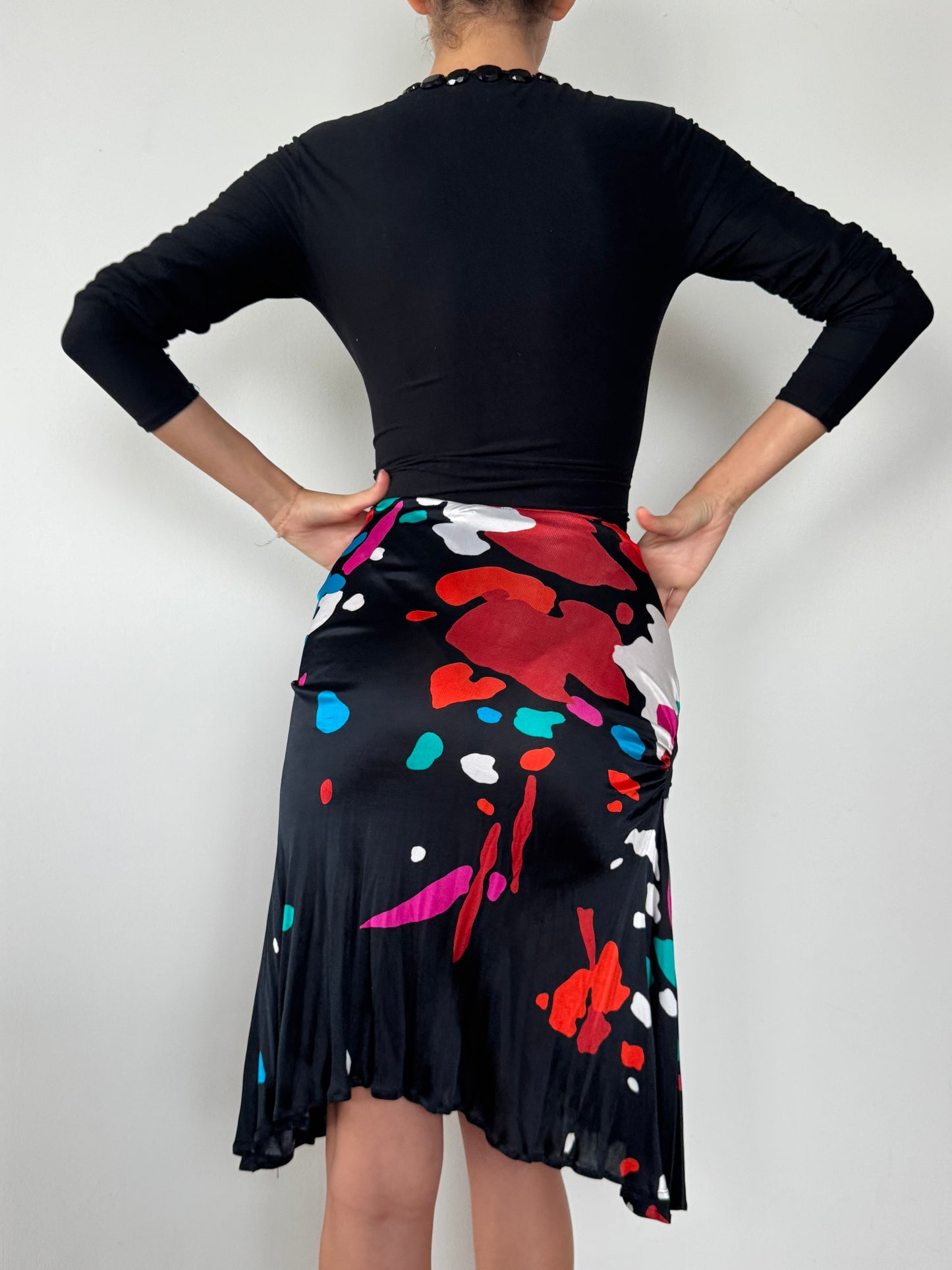 Gianni Versace SS2001 Abstract Print Skirt