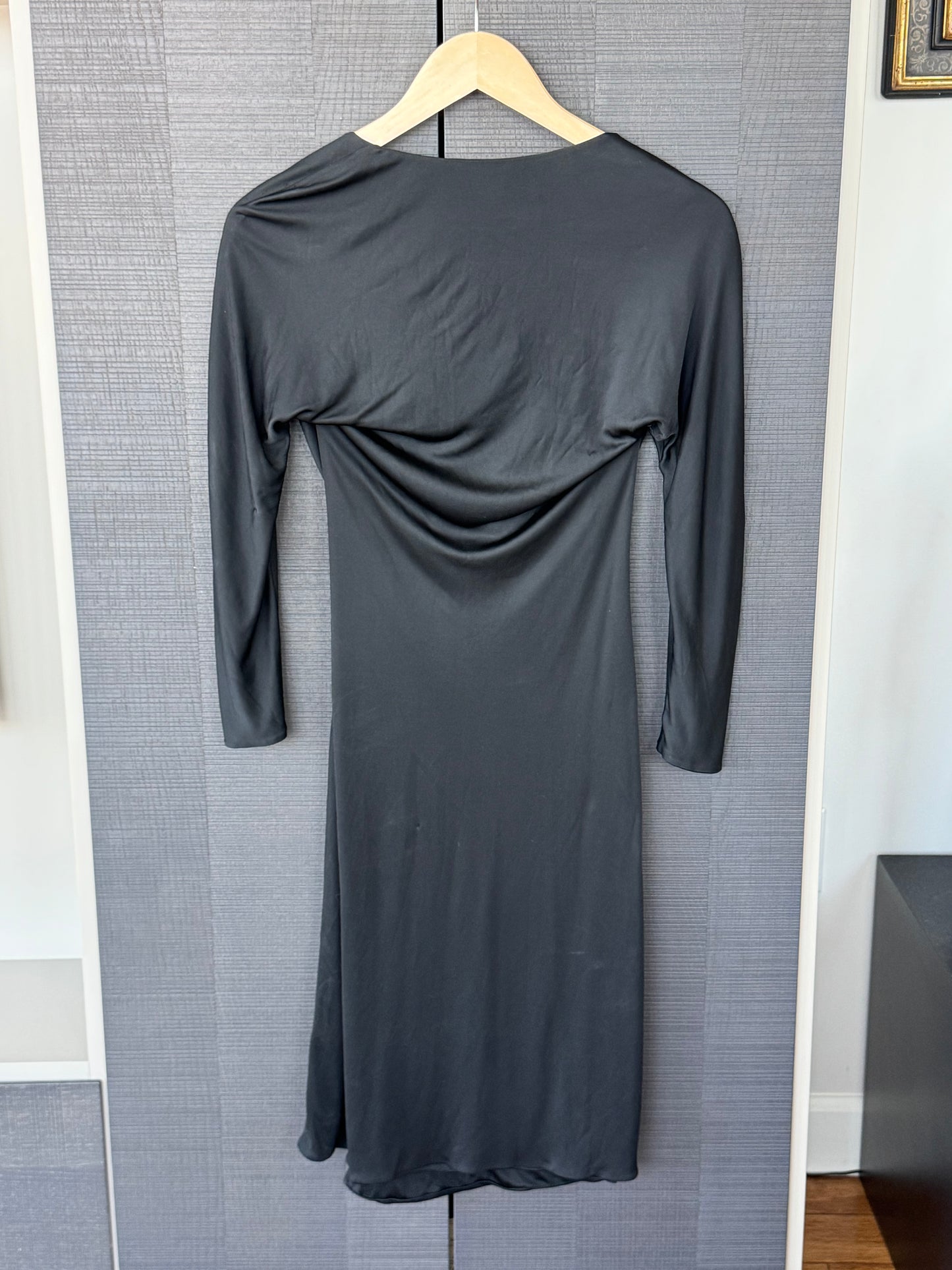 Gucci 2007 Black Jersey Bamboo Ring Dress