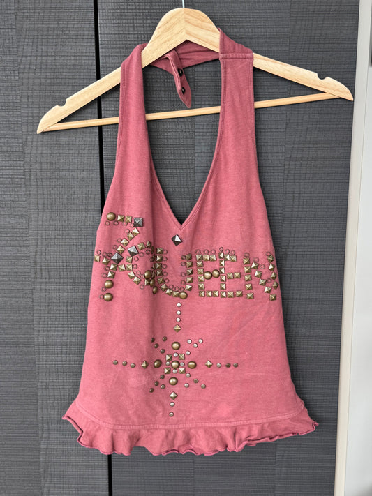 D&G S/S 2003 "7 Queen" Studded Halter Top
