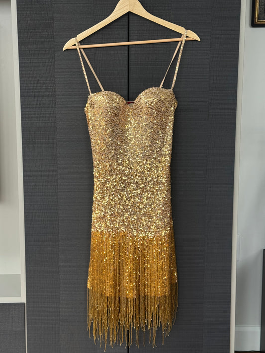 Roberto Cavalli x H&M 2007 Beaded Fringe Mini