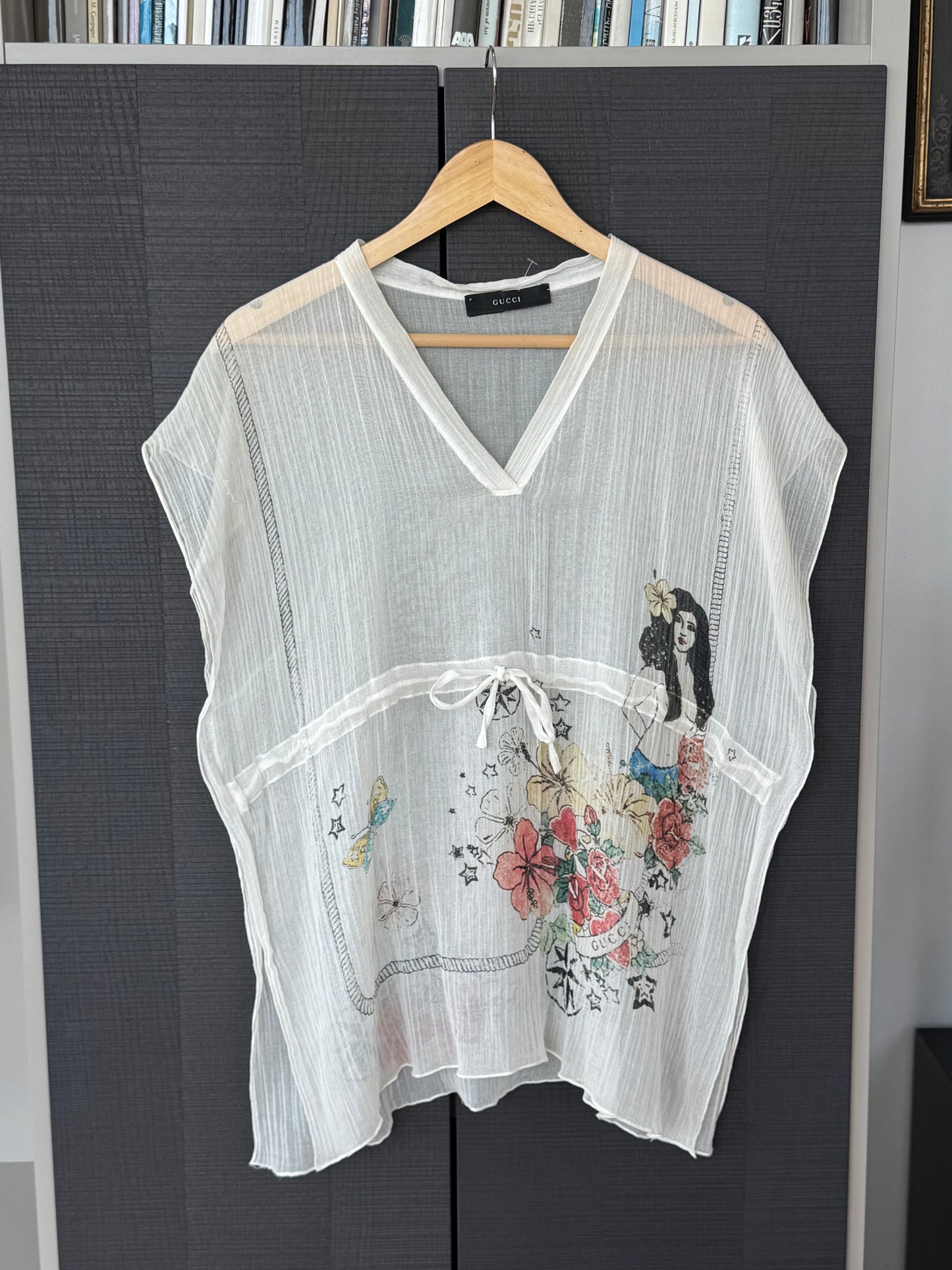 Gucci 2008 “Tattoo Heart” Sheer Tunic