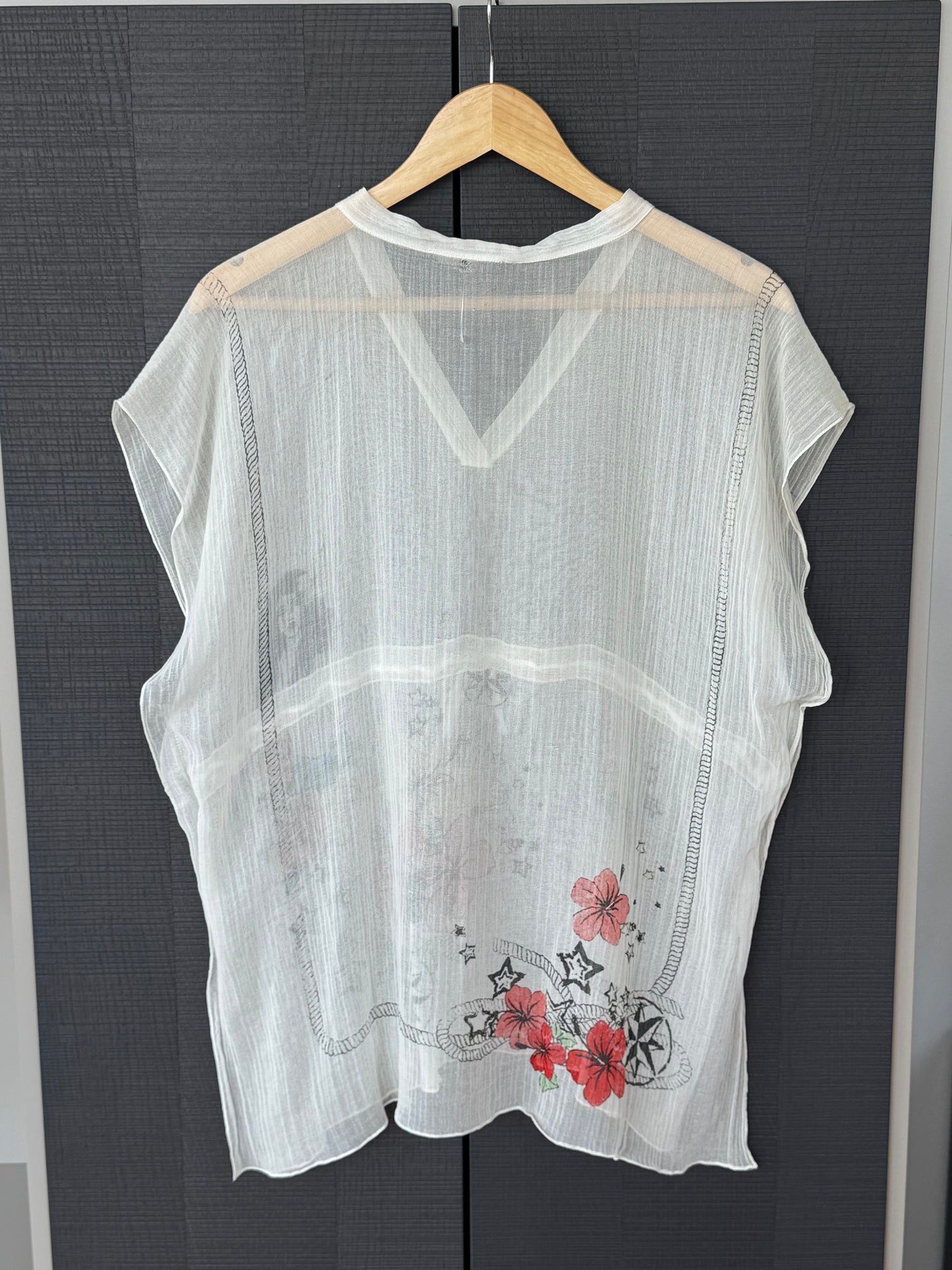 Gucci 2008 “Tattoo Heart” Sheer Tunic
