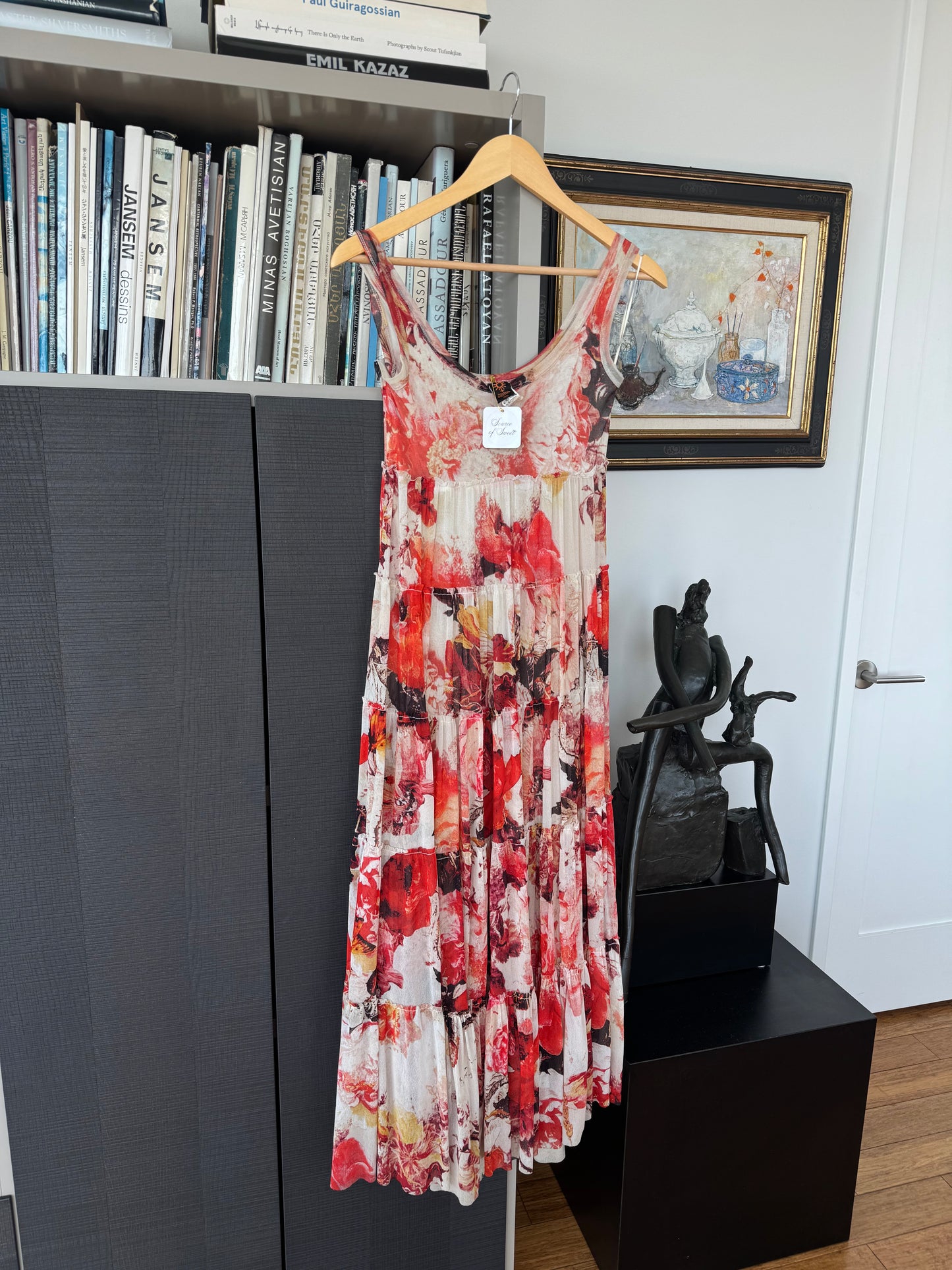 Jean Paul Gaultier Soleil Tiered Floral Maxi Dress