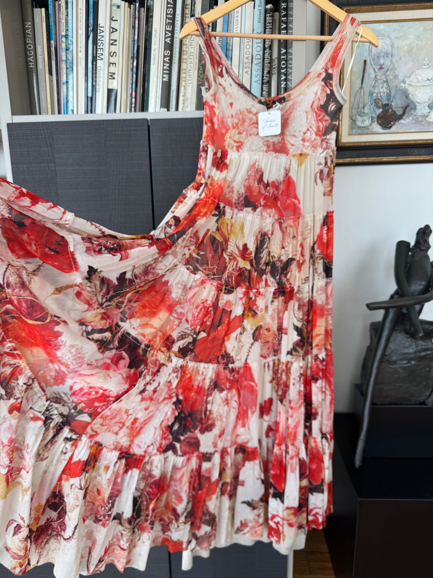Jean Paul Gaultier Soleil Tiered Floral Maxi Dress