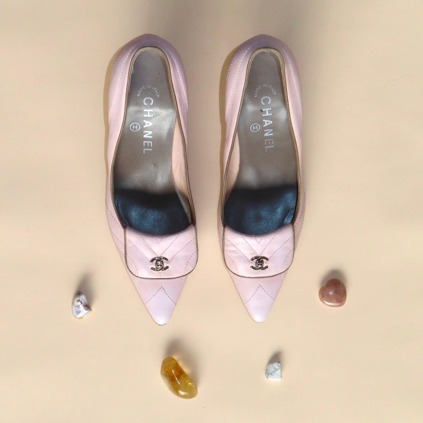 Vintage Chanel 2003 Baby Pink Pumps ~36.5/37