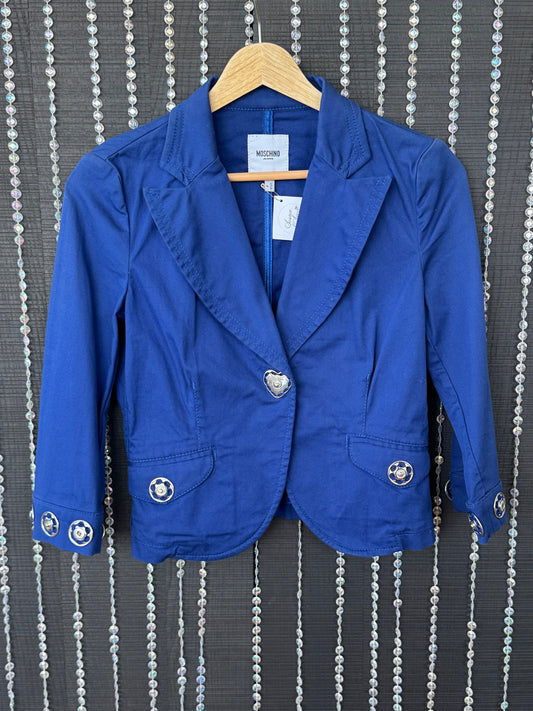 Vintage Moschino Jeans Heart Button Blazer