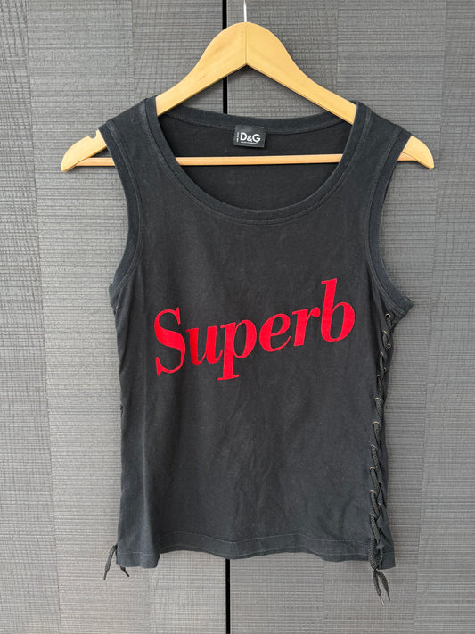 D&G Spring/Summer 2001 “Superb” Lace-Up Tank
