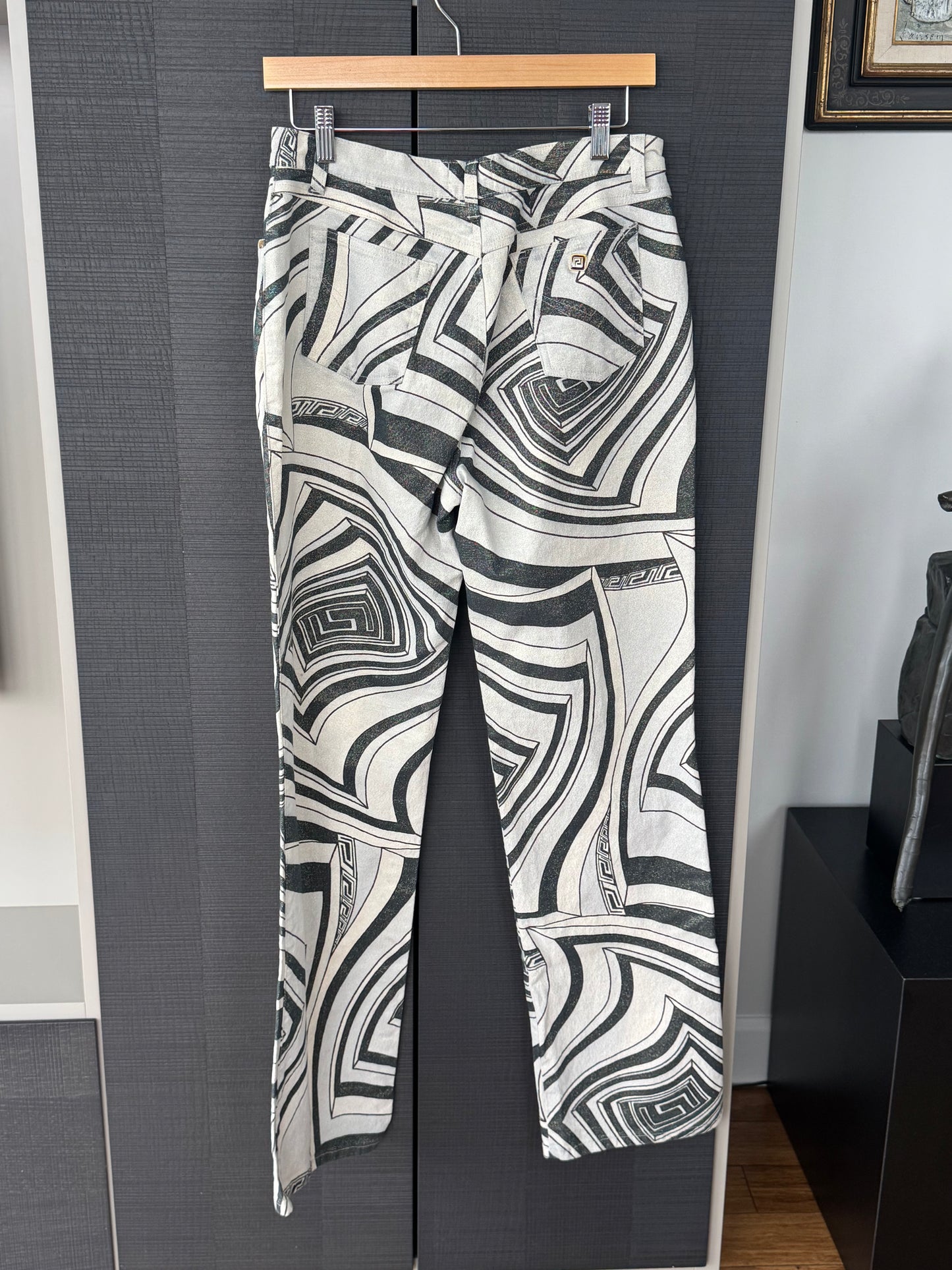 Versace Jeans Couture Graphic Monochrome Pants